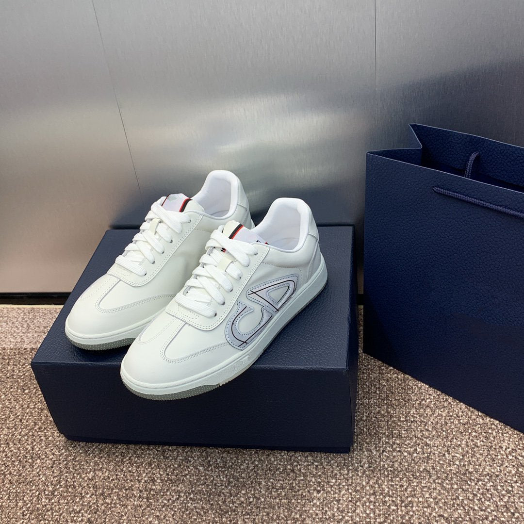 DIOR homme white grey calfskin