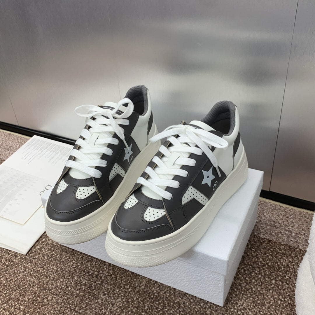DIOR Star Platform Sneaker 35mm Black Calfskin
