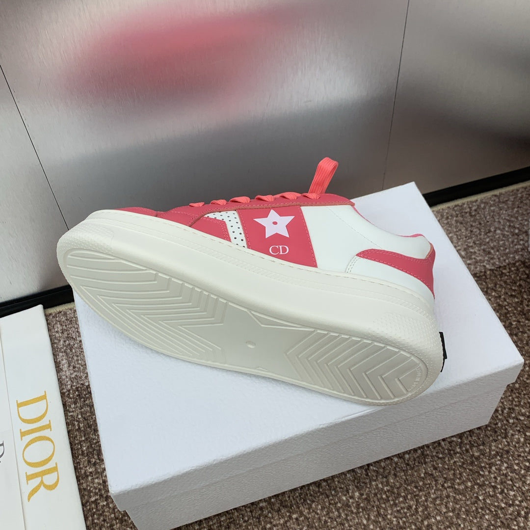 DIOR Star Platform Sneaker 35mm Coral Pink Calfskin