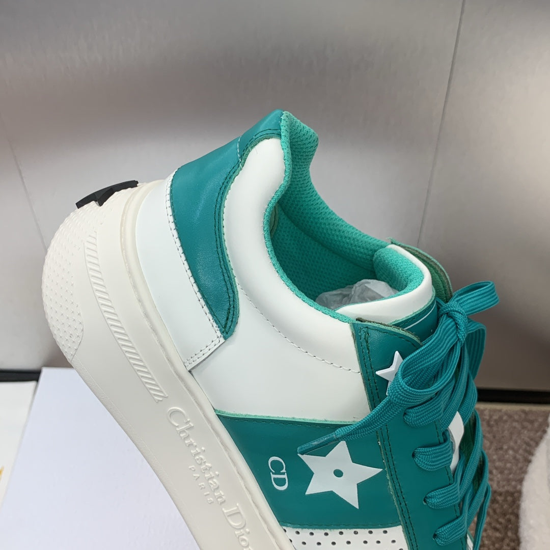 DIOR Star Platform Sneaker 35mm Emerald Green Calfskin