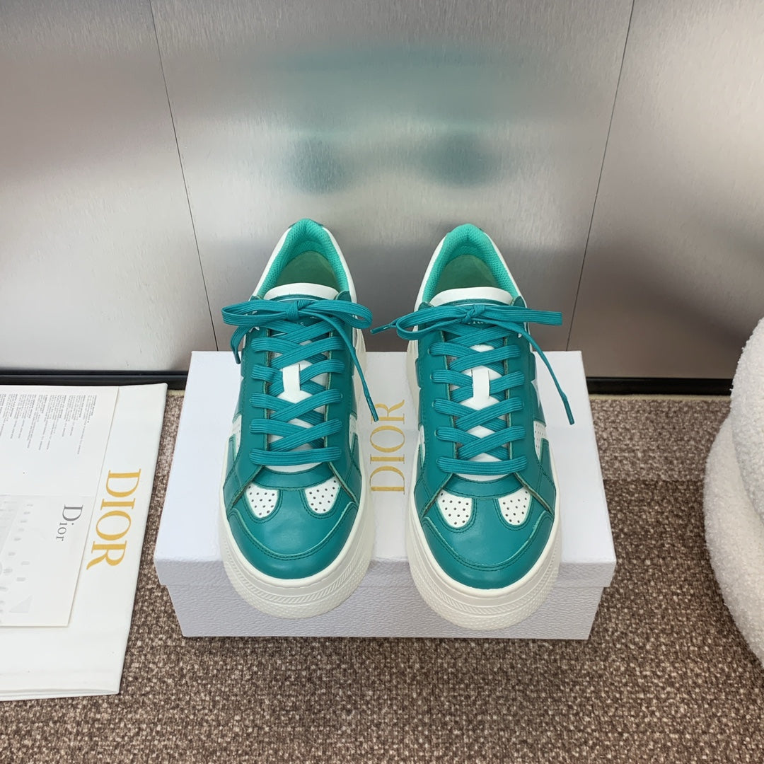 DIOR Star Platform Sneaker 35mm Emerald Green Calfskin
