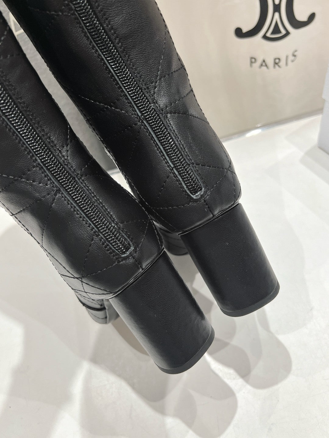 DIOR High Boots 85mm Black Lambskin
