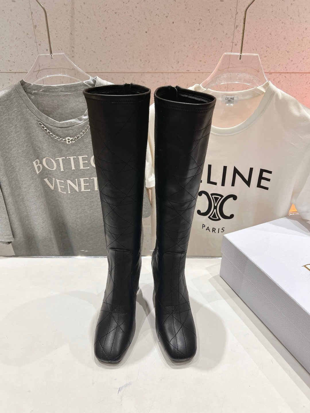 DIOR High Boots 85mm Black Lambskin