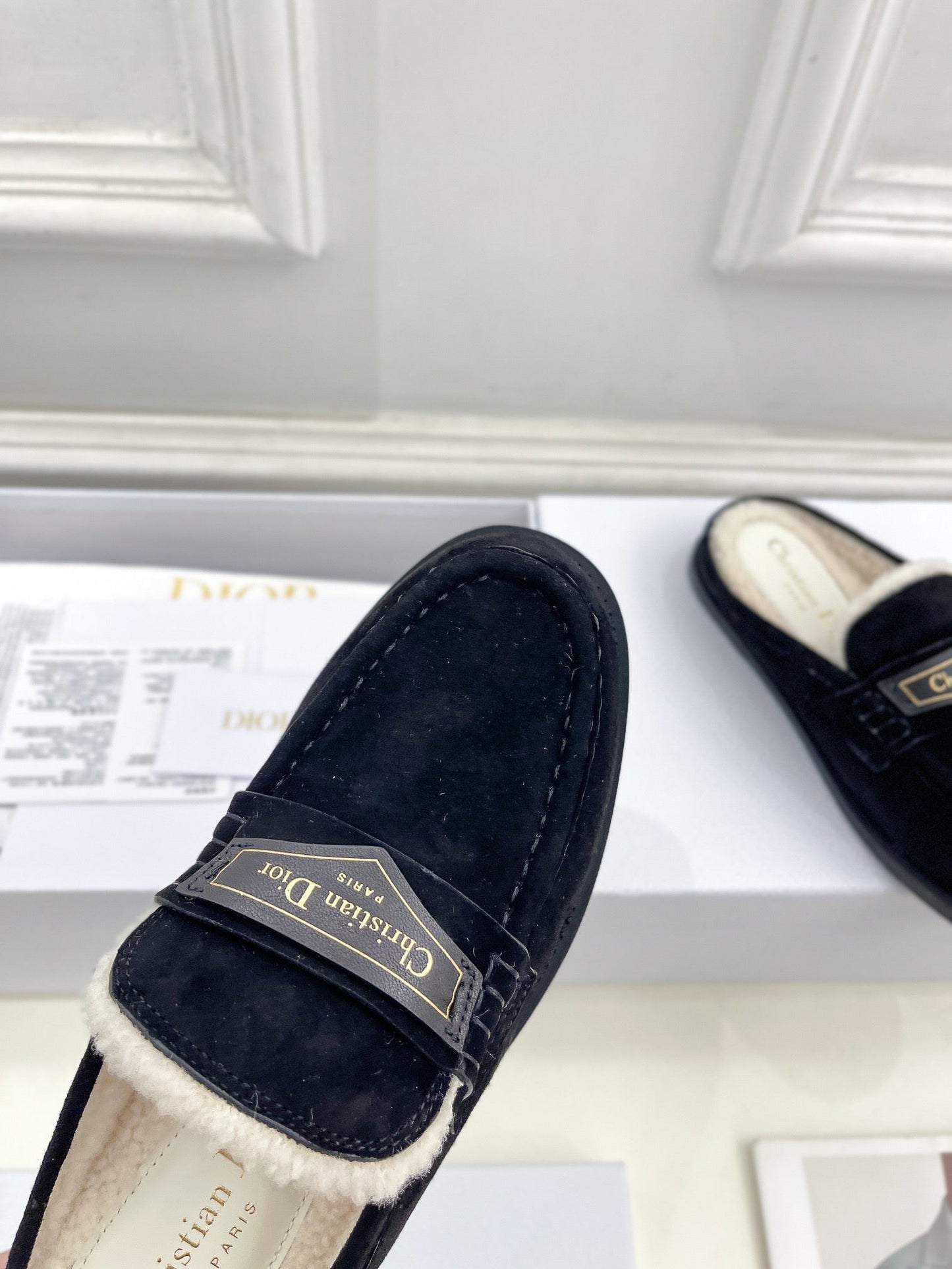 DIOR Boy Mule Black Suede
