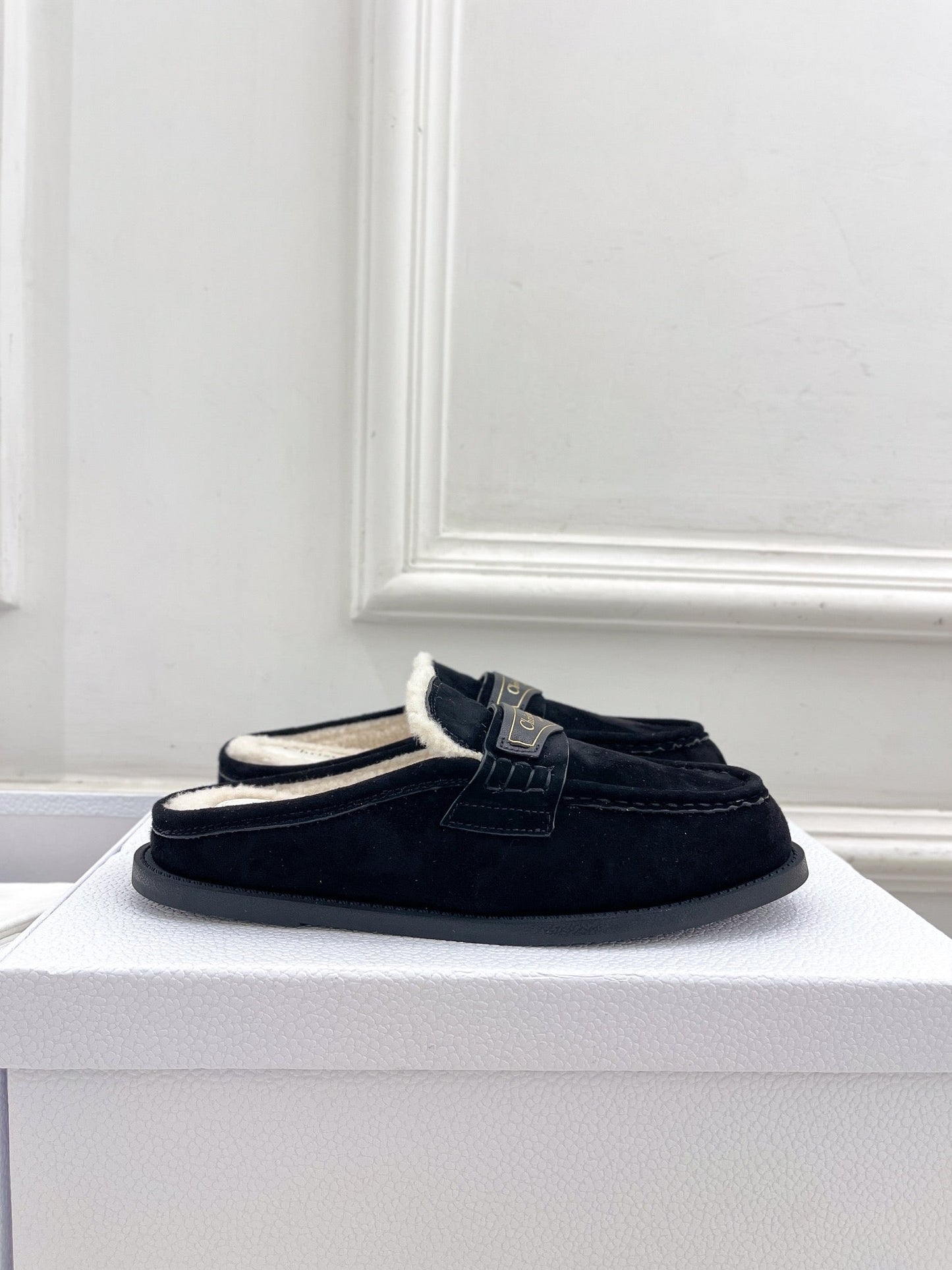 DIOR Boy Mule Black Suede