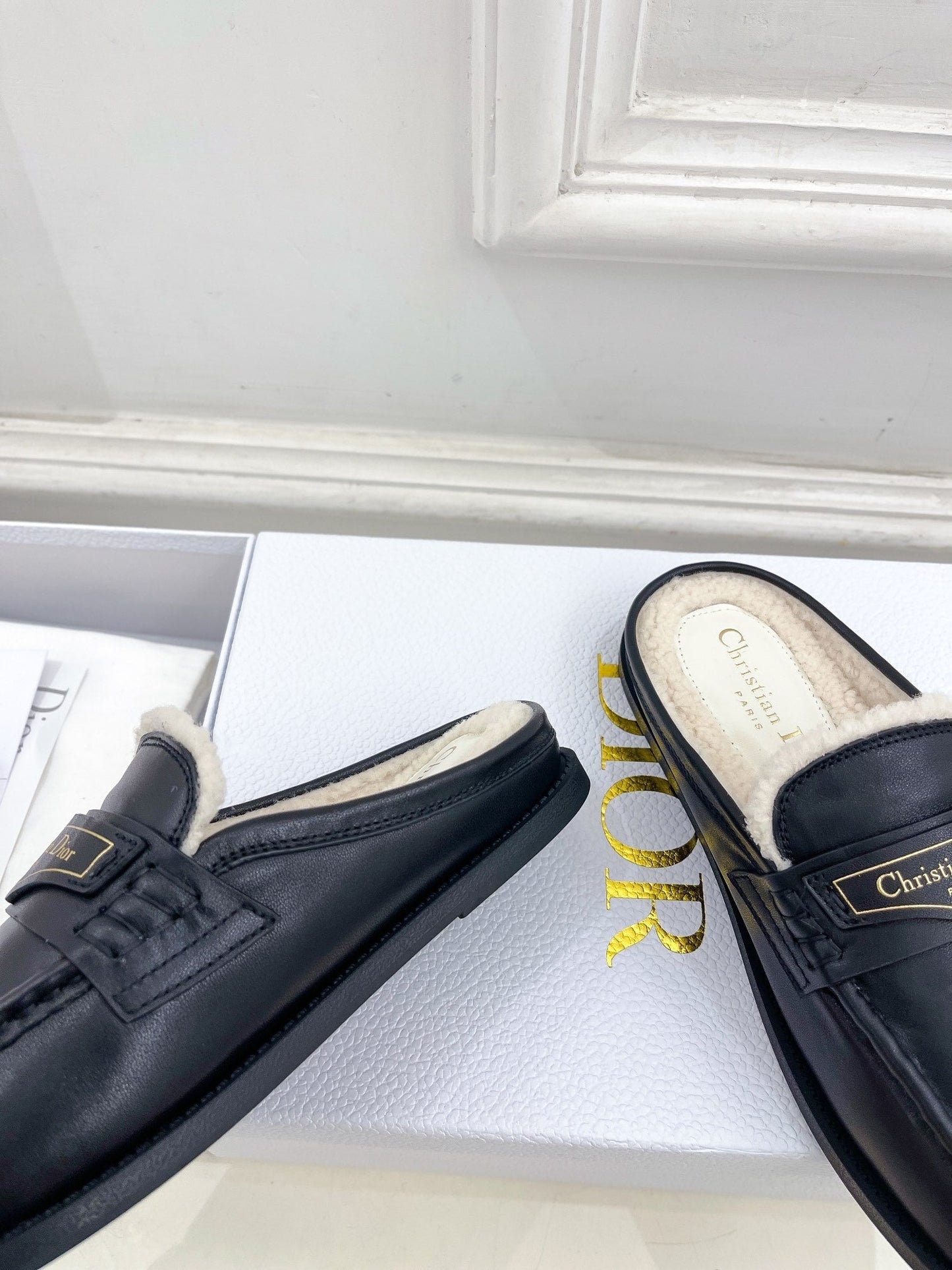 DIOR Boy Mule Black Cowhide