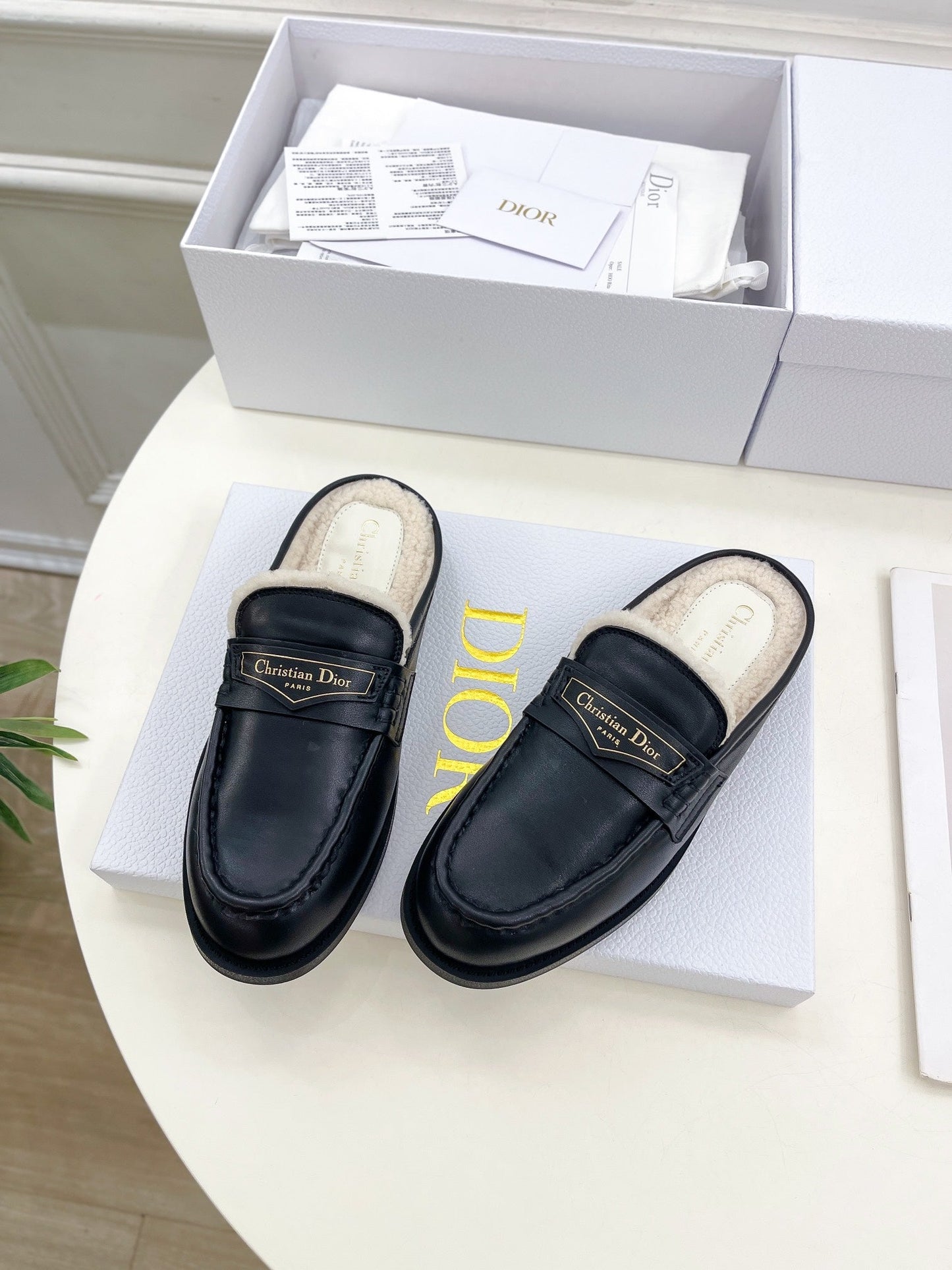DIOR Boy Mule Black Cowhide