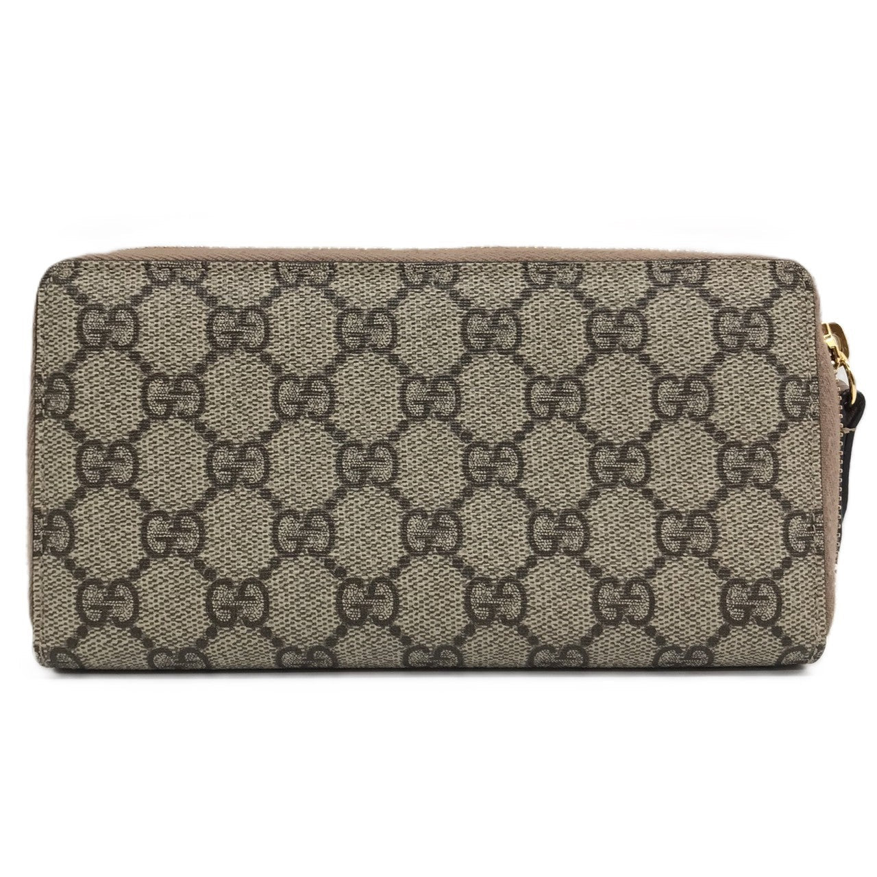 Gucci GG Supreme Double G Zip Around Wallet