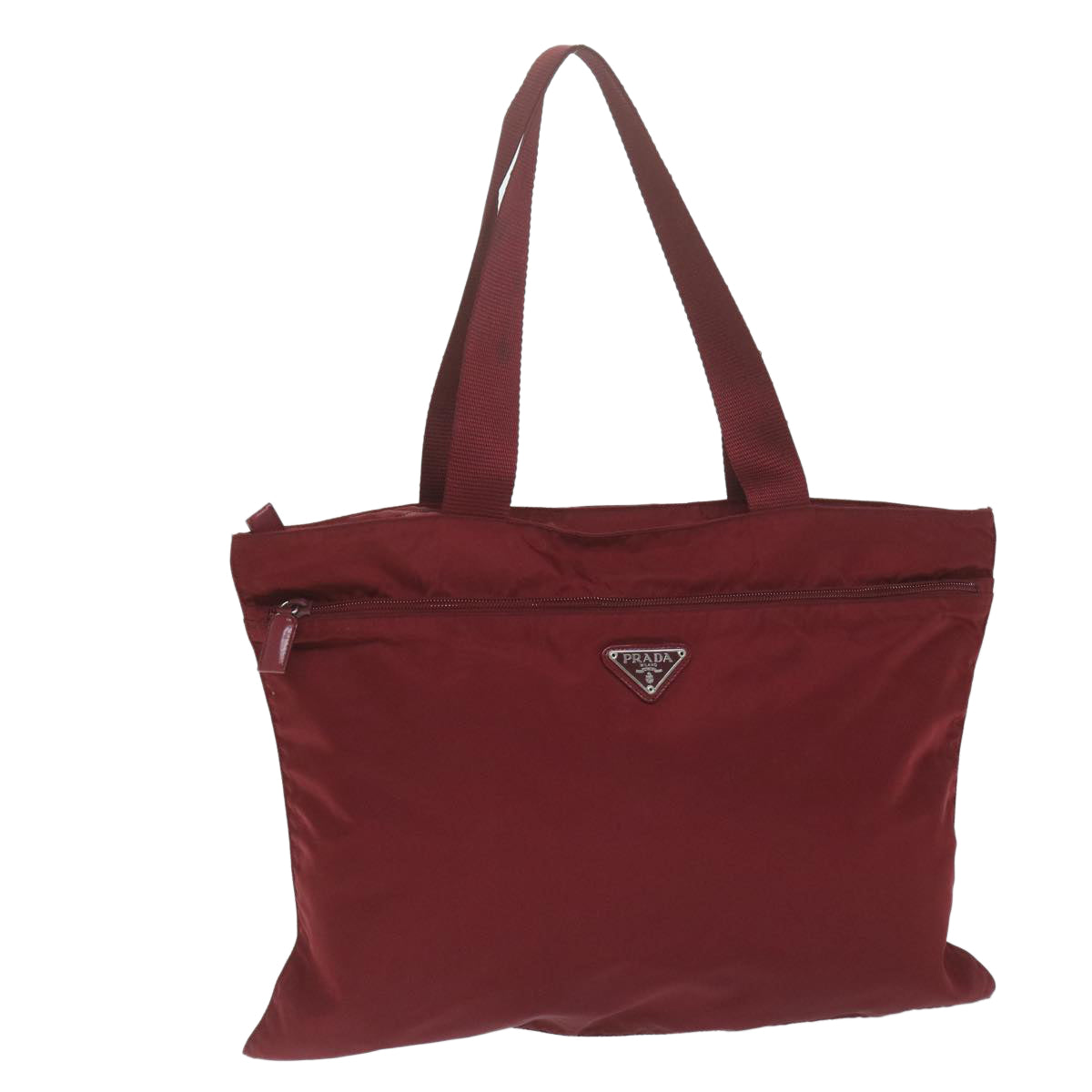 PRADA Tote Bag Nylon Red ki3931