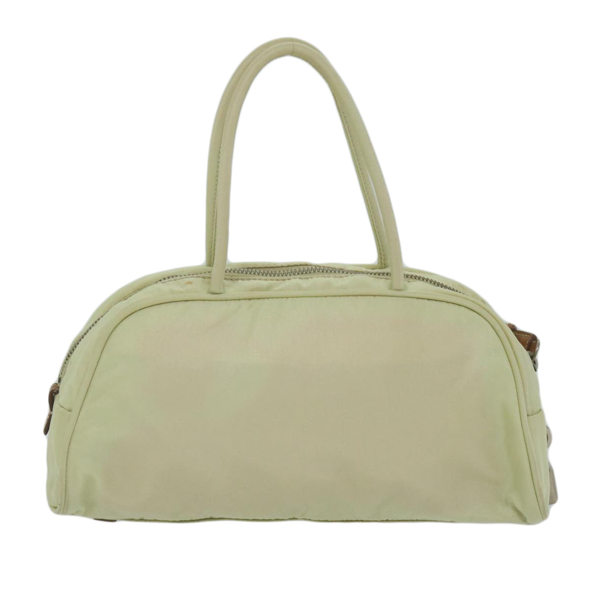 PRADA Hand Bag Nylon White ki3948