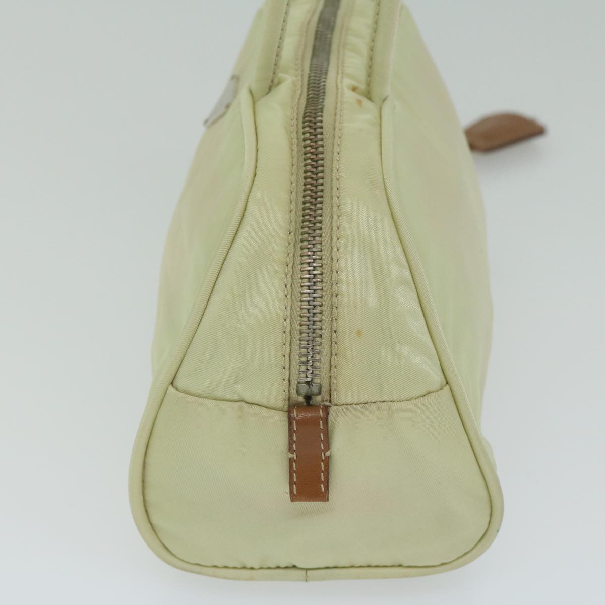 PRADA Hand Bag Nylon White ki3948