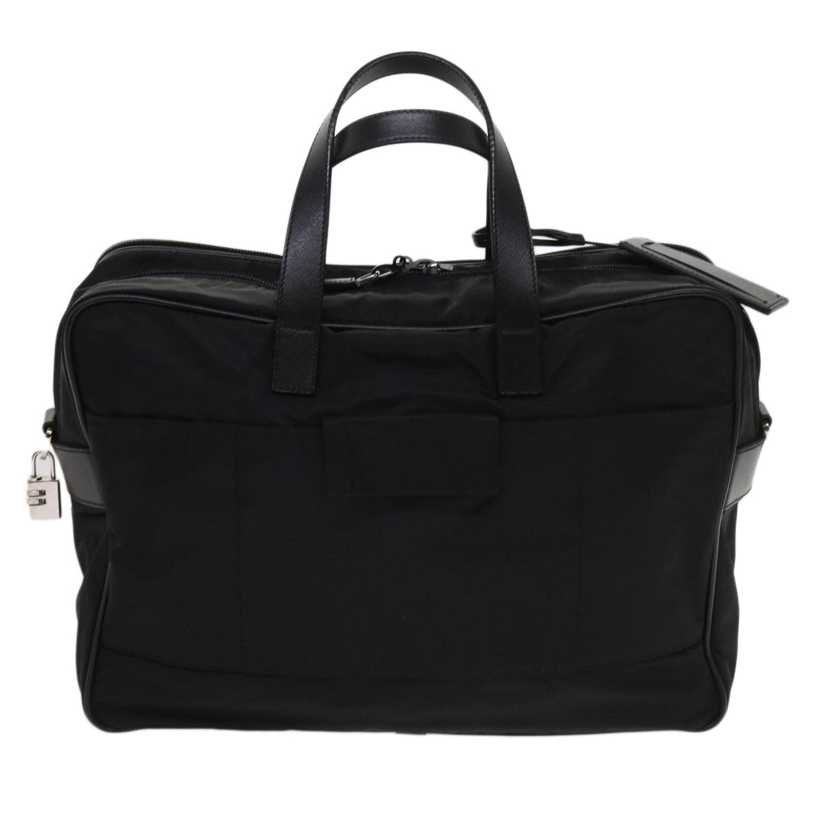 PRADA Business Bag Nylon 2way Black ki3987