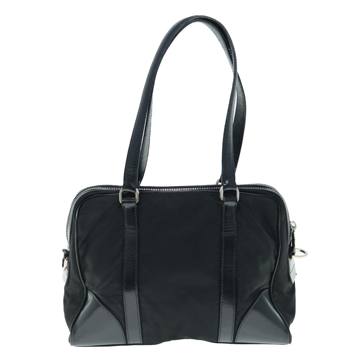 PRADA Hand Bag Nylon Black ki3990