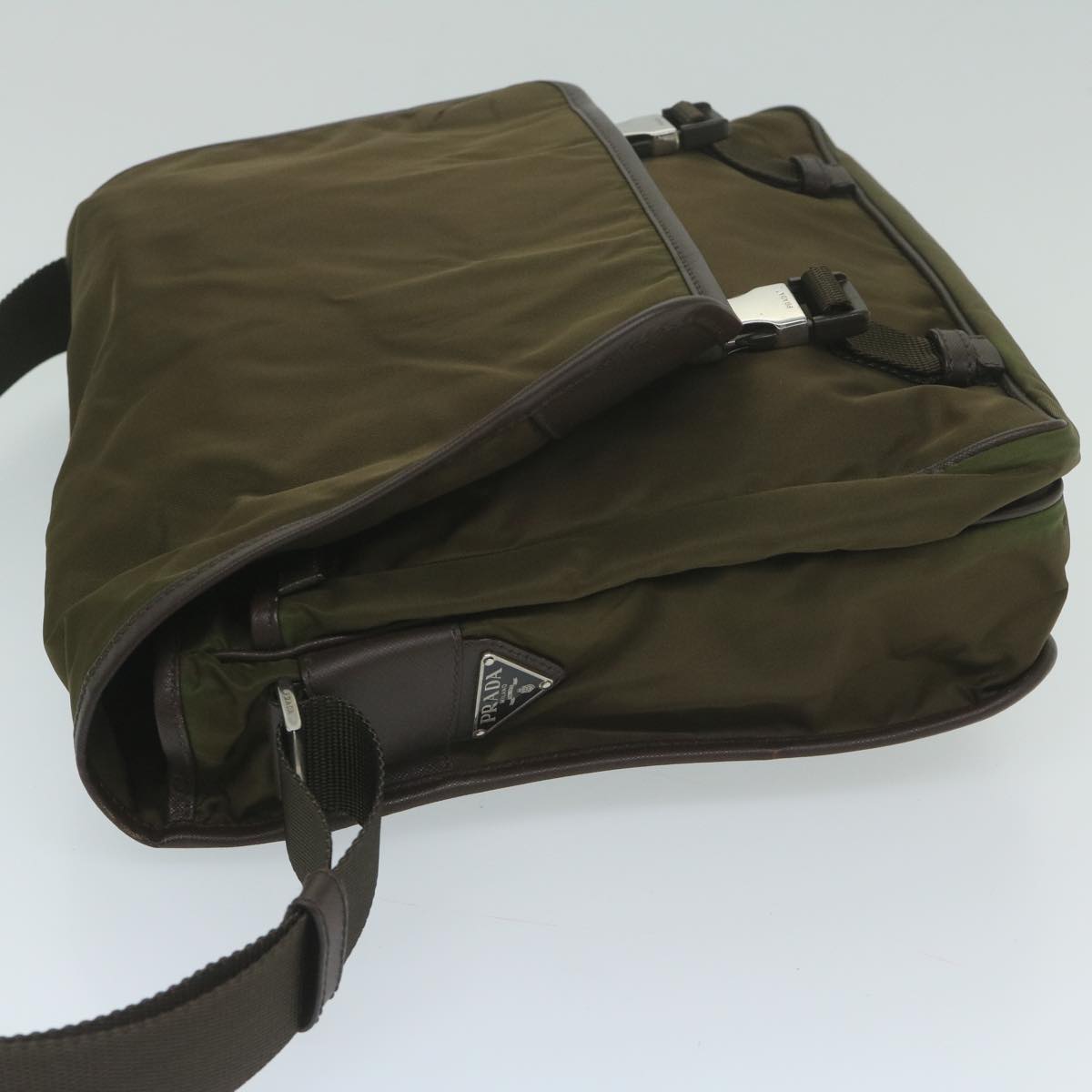 PRADA Shoulder Bag Nylon Khaki ki4039
