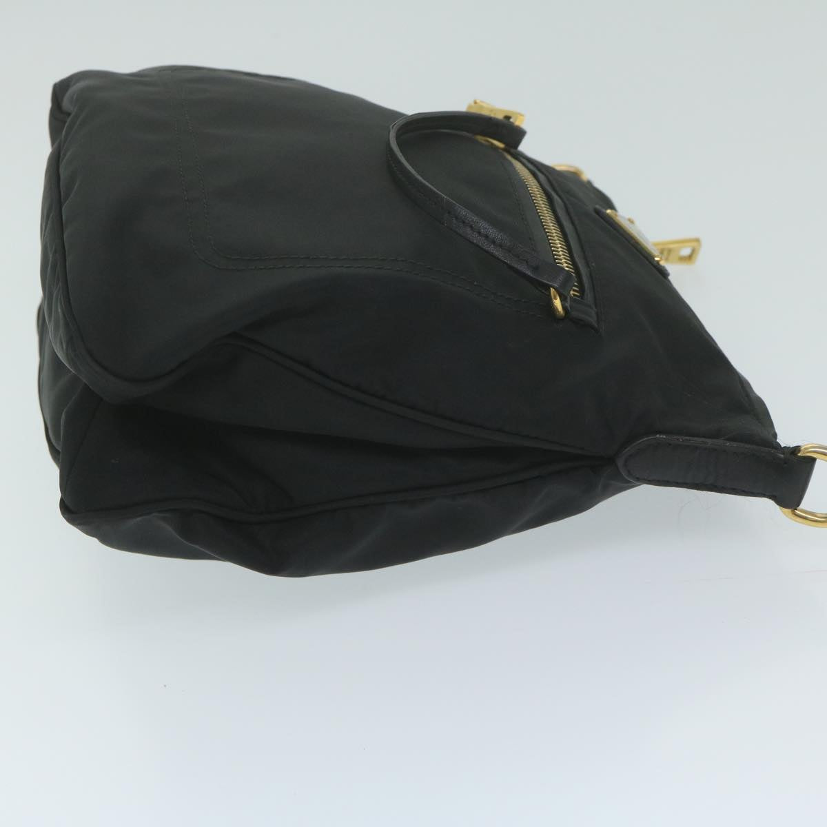 PRADA Shoulder Bag Nylon Black ki4045