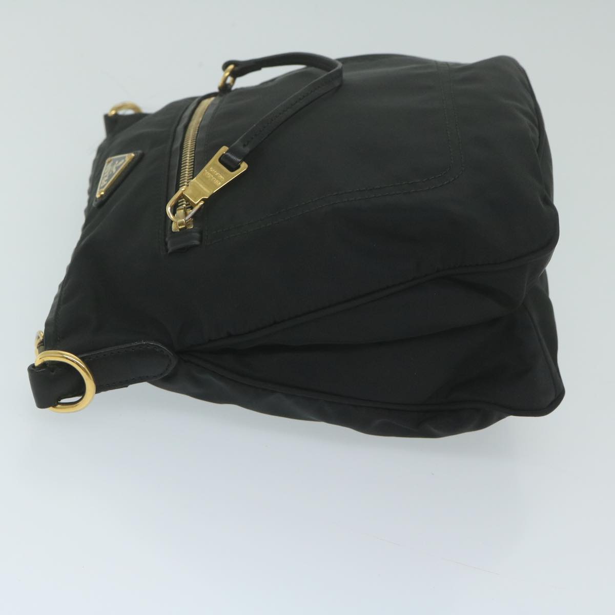 PRADA Shoulder Bag Nylon Black ki4045