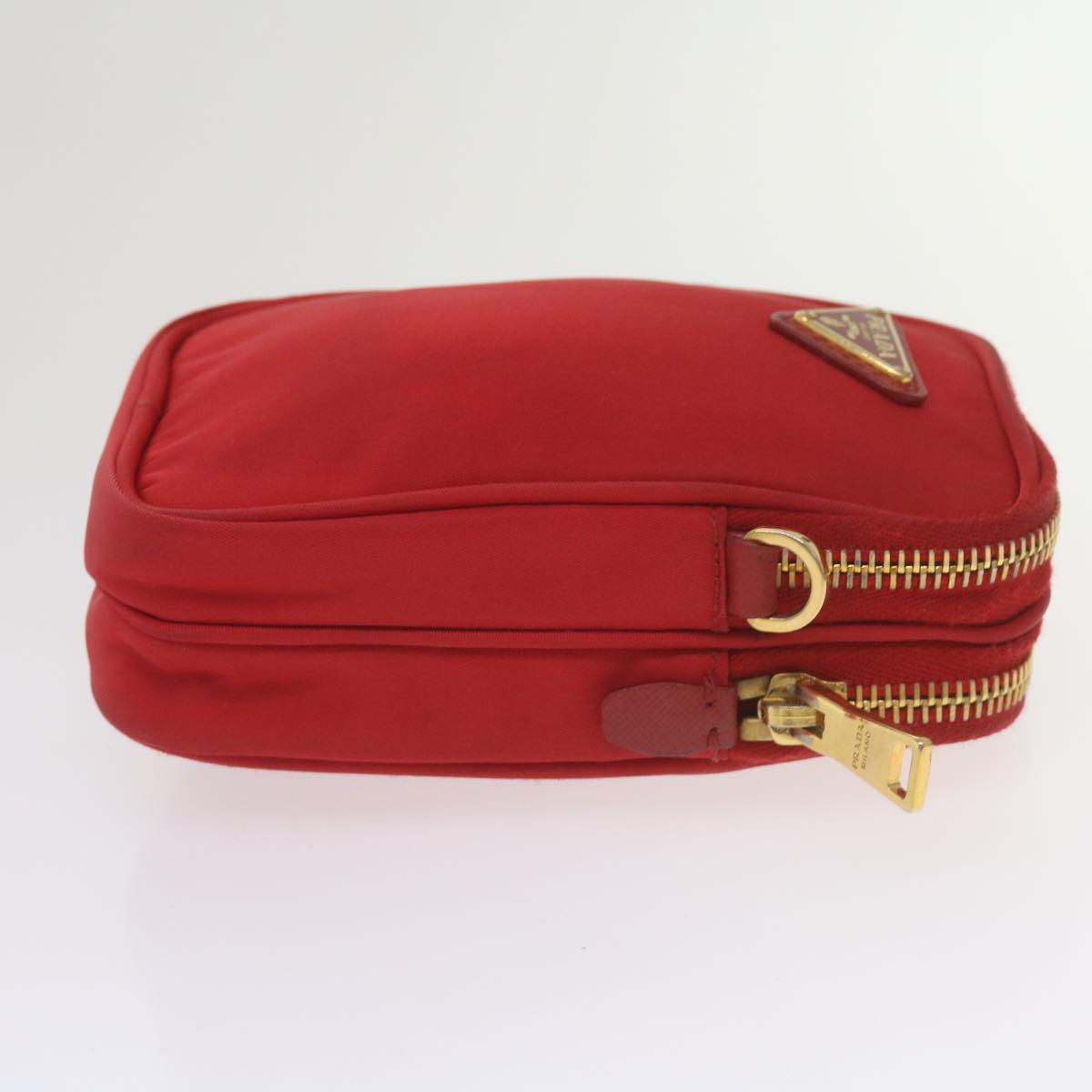PRADA Shoulder Pouch Nylon Red  ki4188