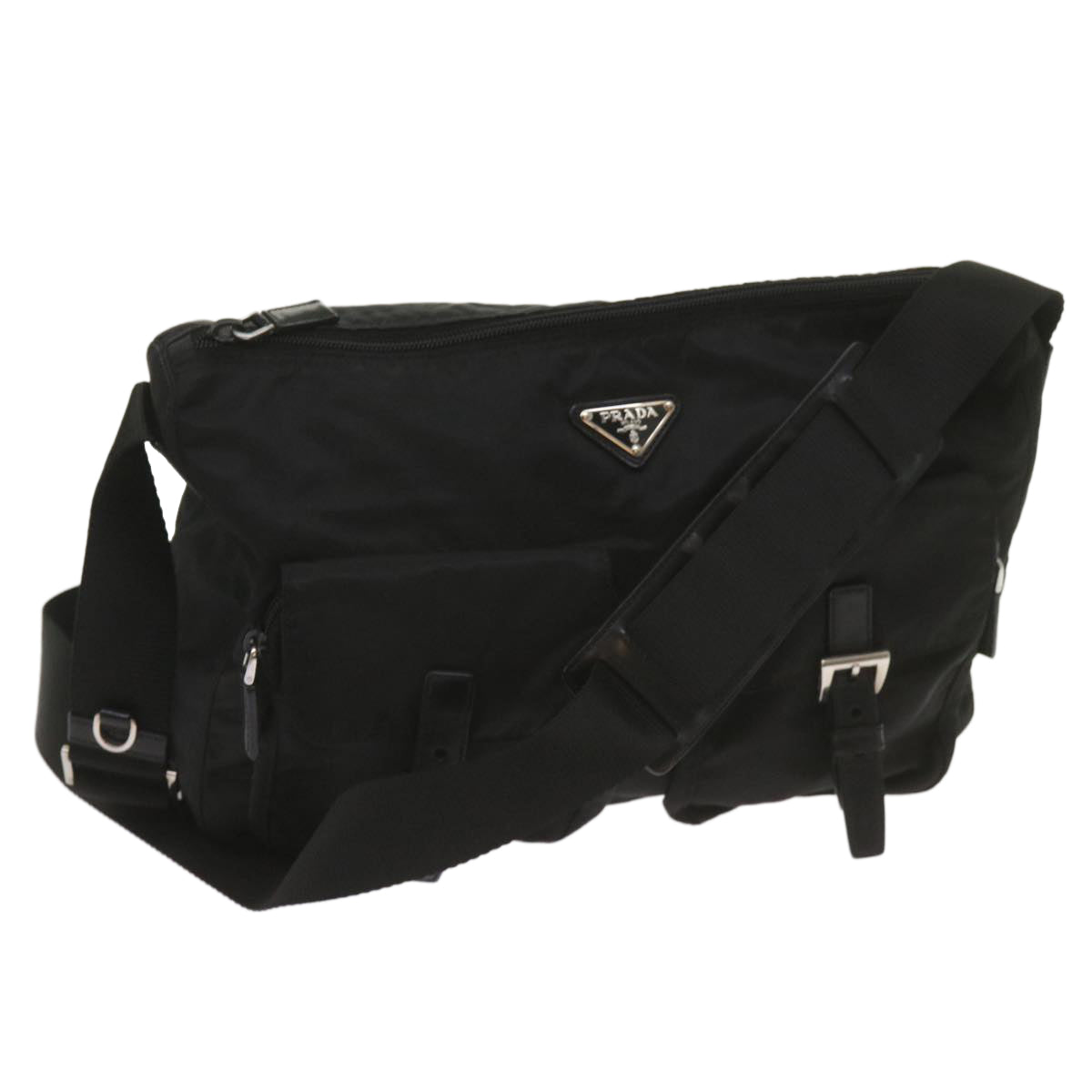 PRADA Shoulder Bag Nylon Black  ki4251