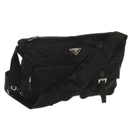 PRADA Shoulder Bag Nylon Black  ki4251