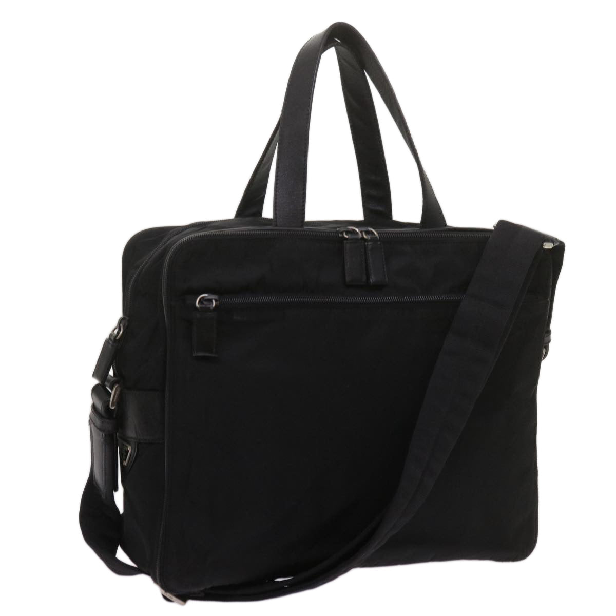 PRADA Briefcase Nylon 2way Black ki4282
