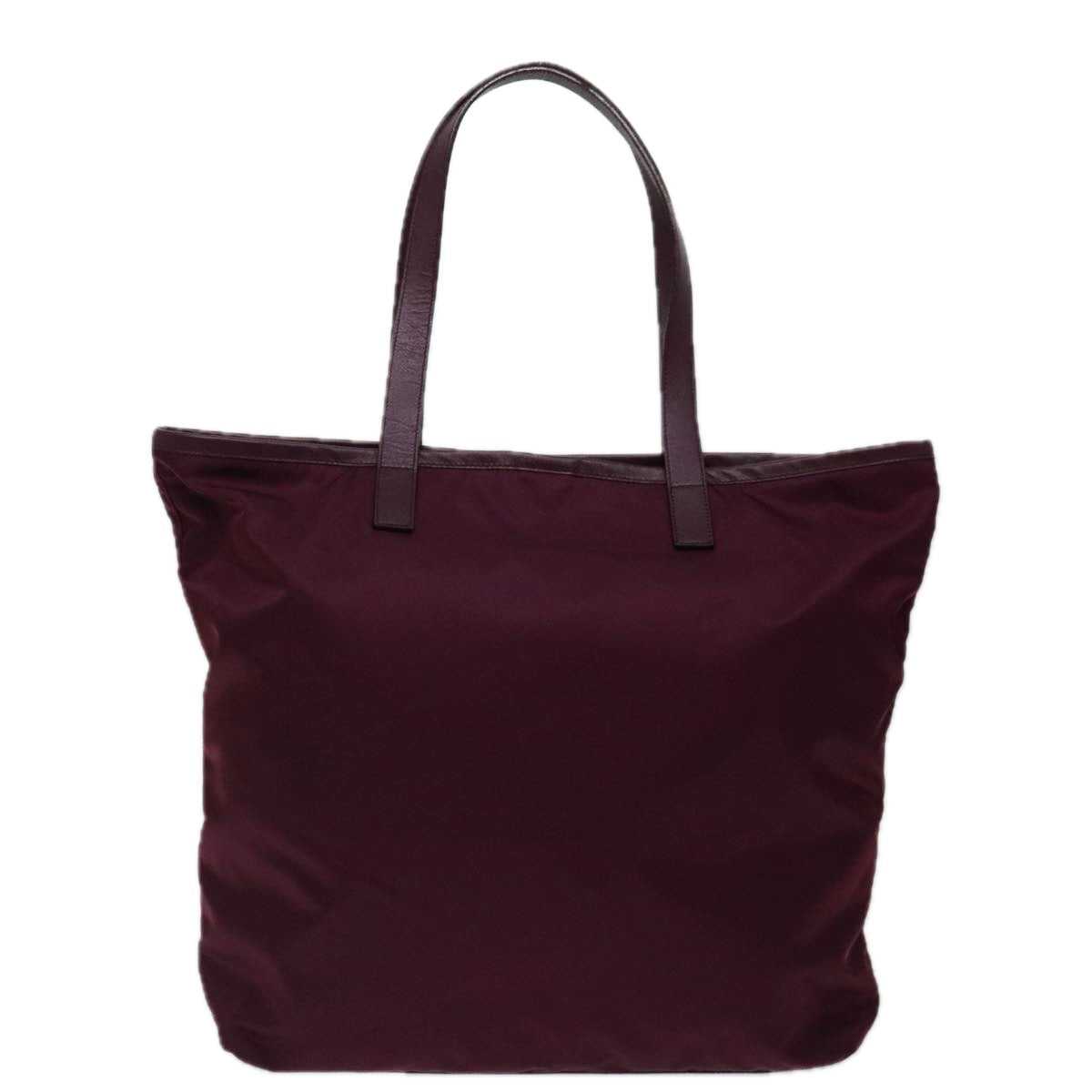 PRADA Tote Bag Nylon Wine Red ki4335