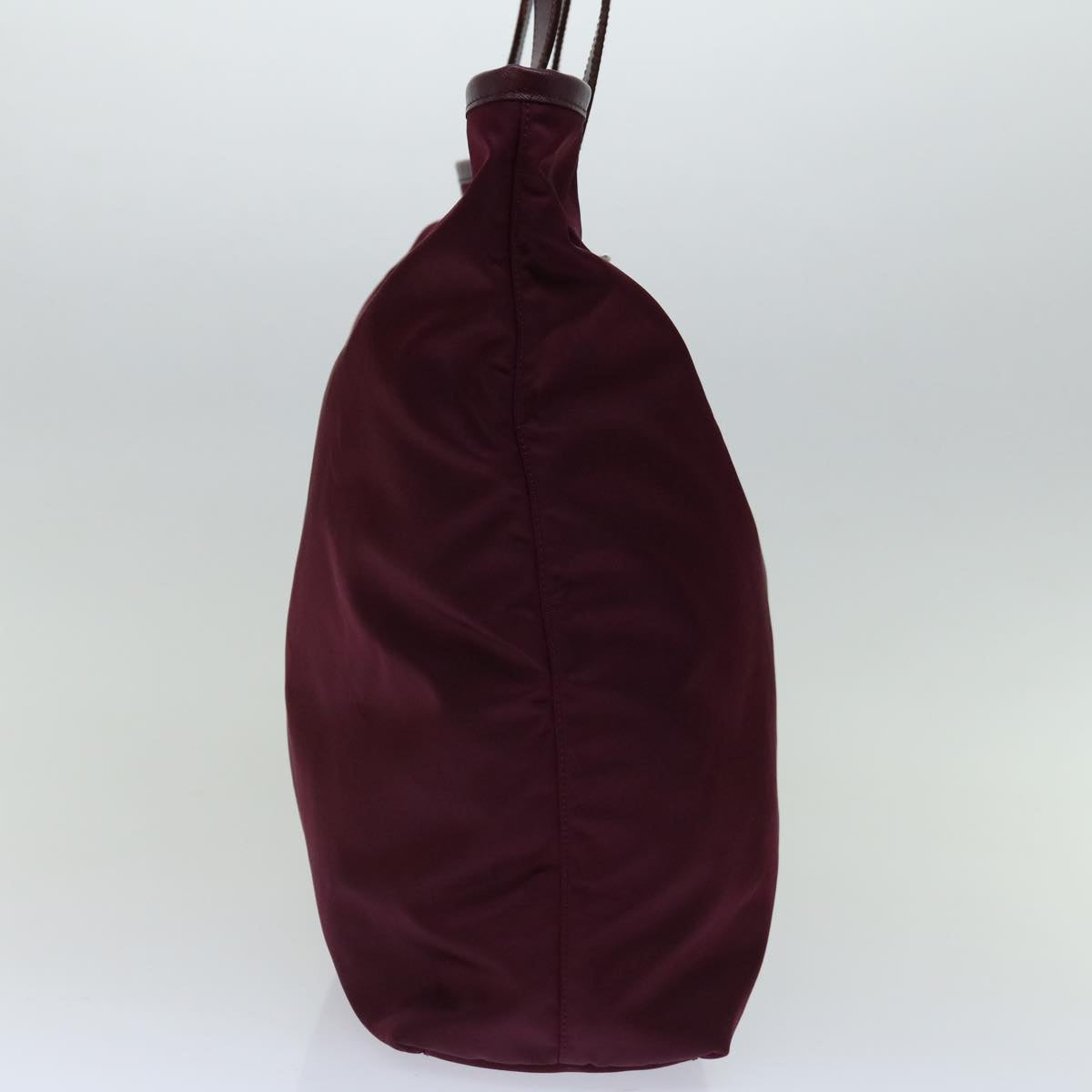 PRADA Tote Bag Nylon Wine Red ki4335