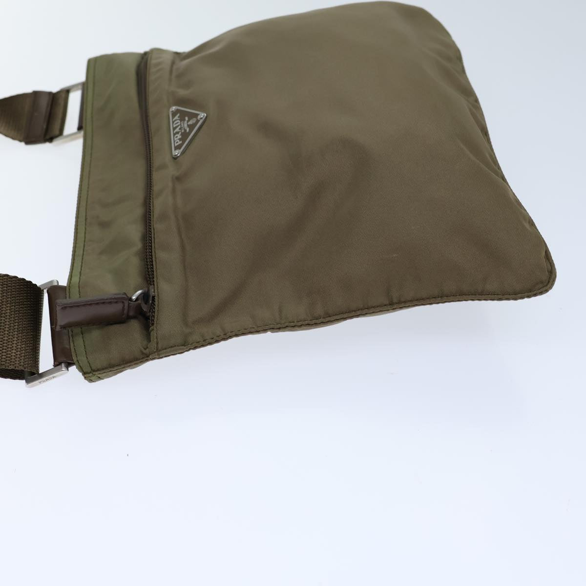 PRADA Shoulder Bag Nylon Khaki ki4387
