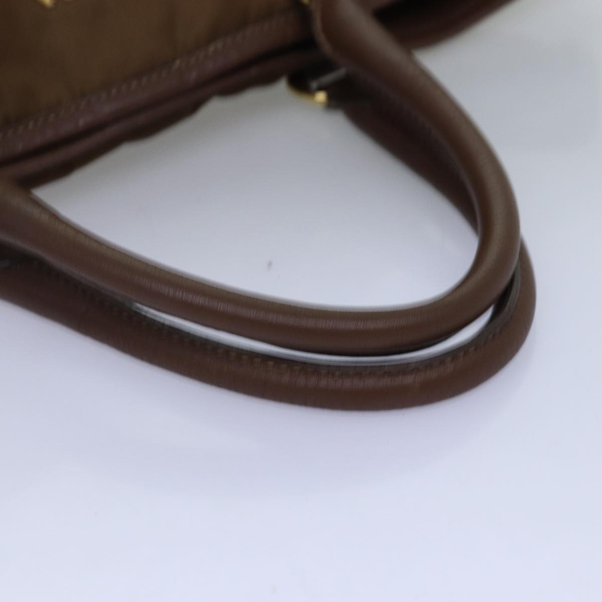 PRADA Tote Bag Nylon 2way Brown ki4513