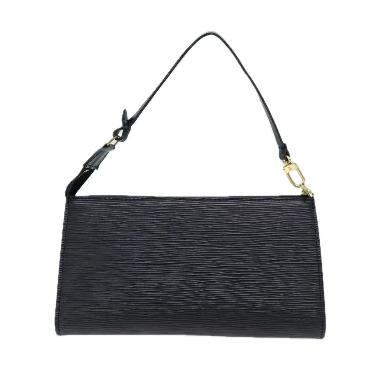 LOUIS VUITTON Epi Pochette Accessoires Pouch Black M52982 LV ki4515