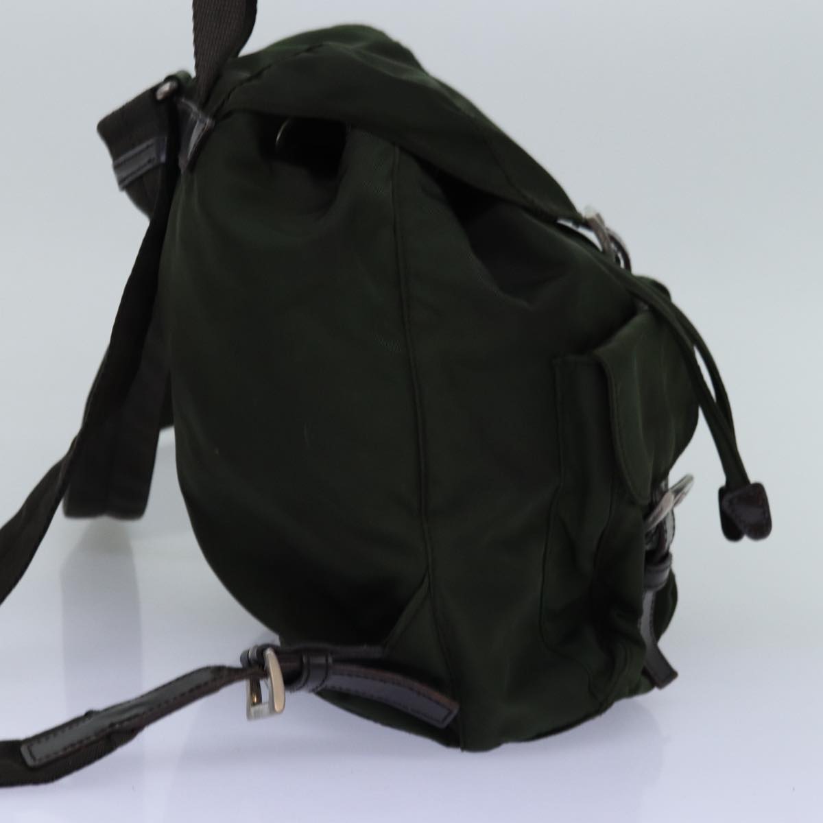 PRADA Backpack Nylon Khaki ki4517