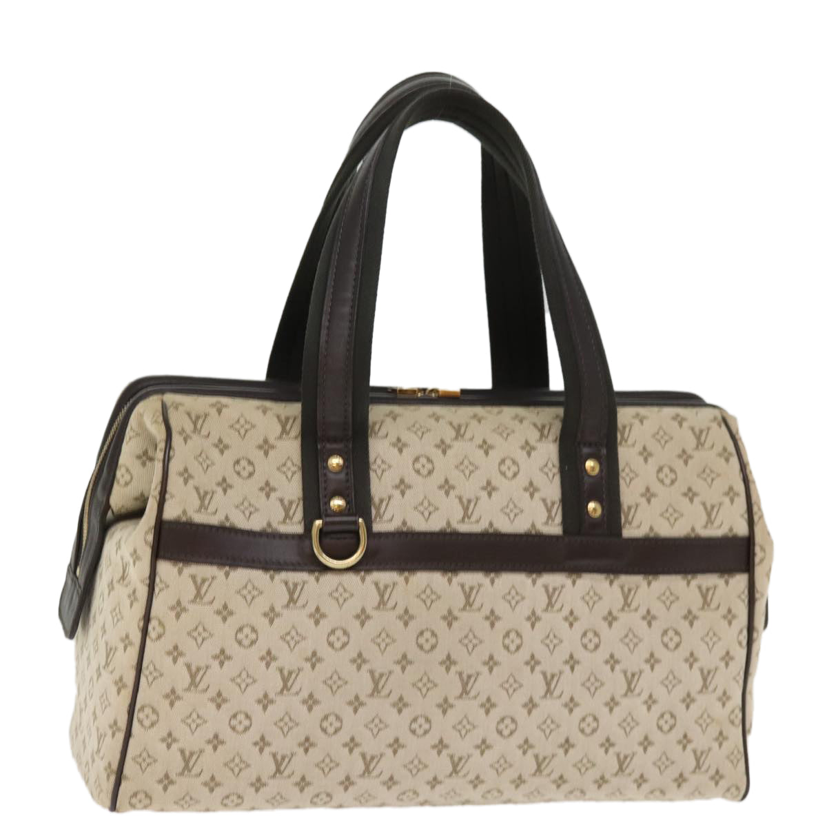 LOUIS VUITTON Monogram Mini Josephine GM Hand Bag Khaki M92310 LV ki4533