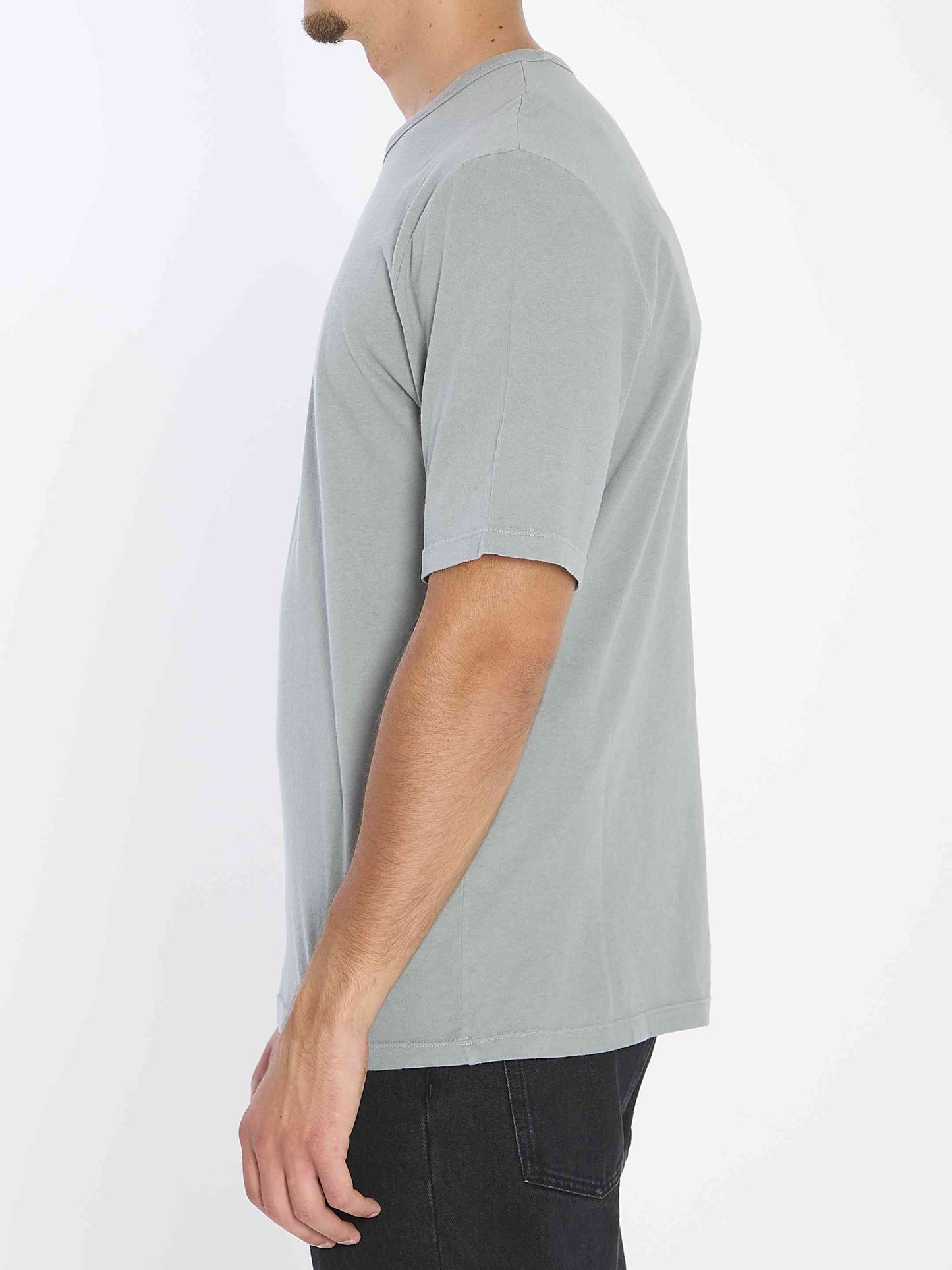 Saint Laurent Men Craw Neck T-Shirt