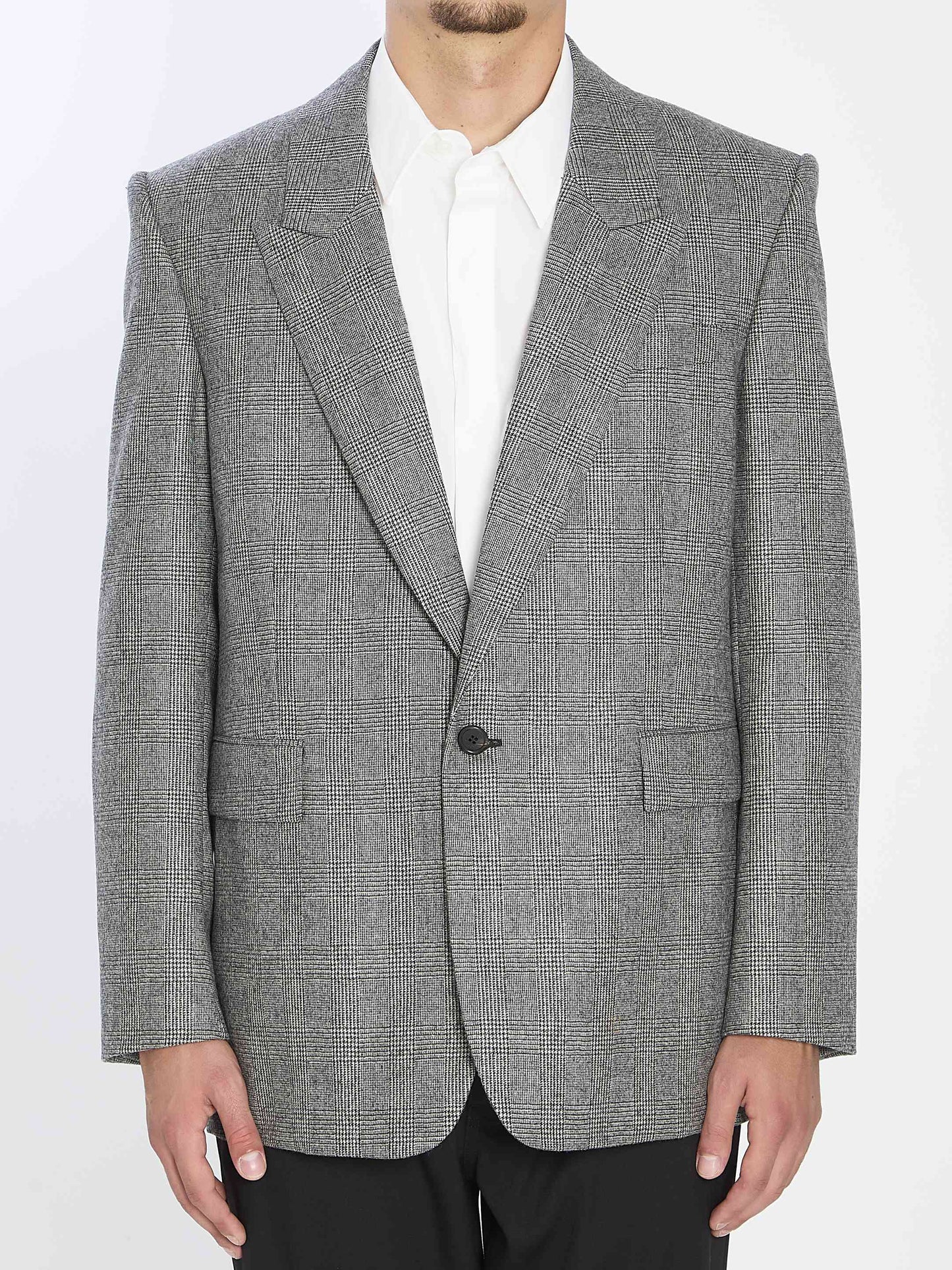 Saint Laurent Men Wool Flannel Jacket
