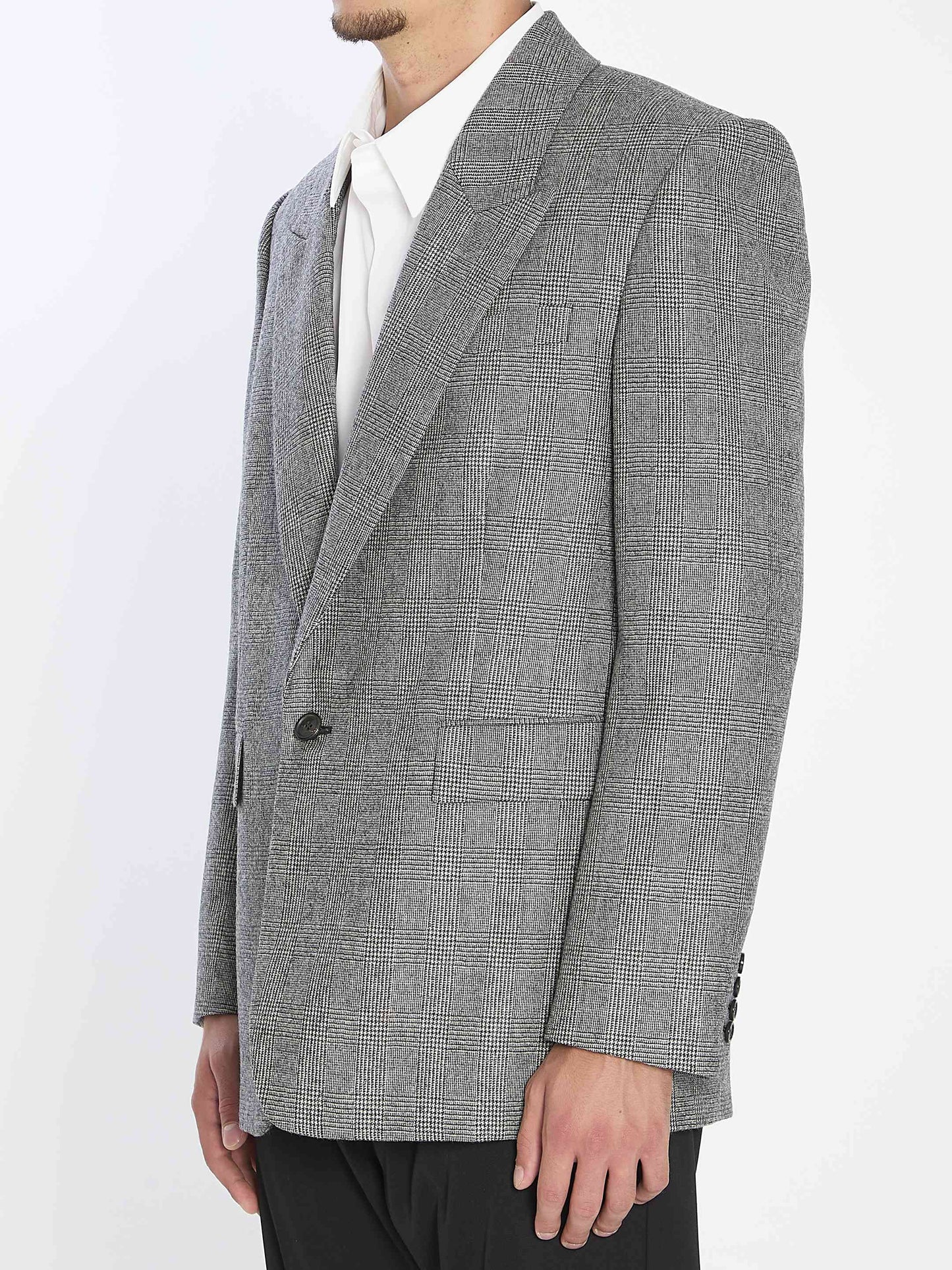 Saint Laurent Men Wool Flannel Jacket