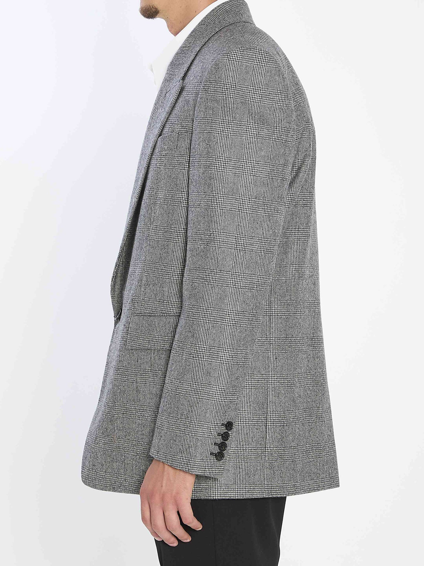 Saint Laurent Men Wool Flannel Jacket