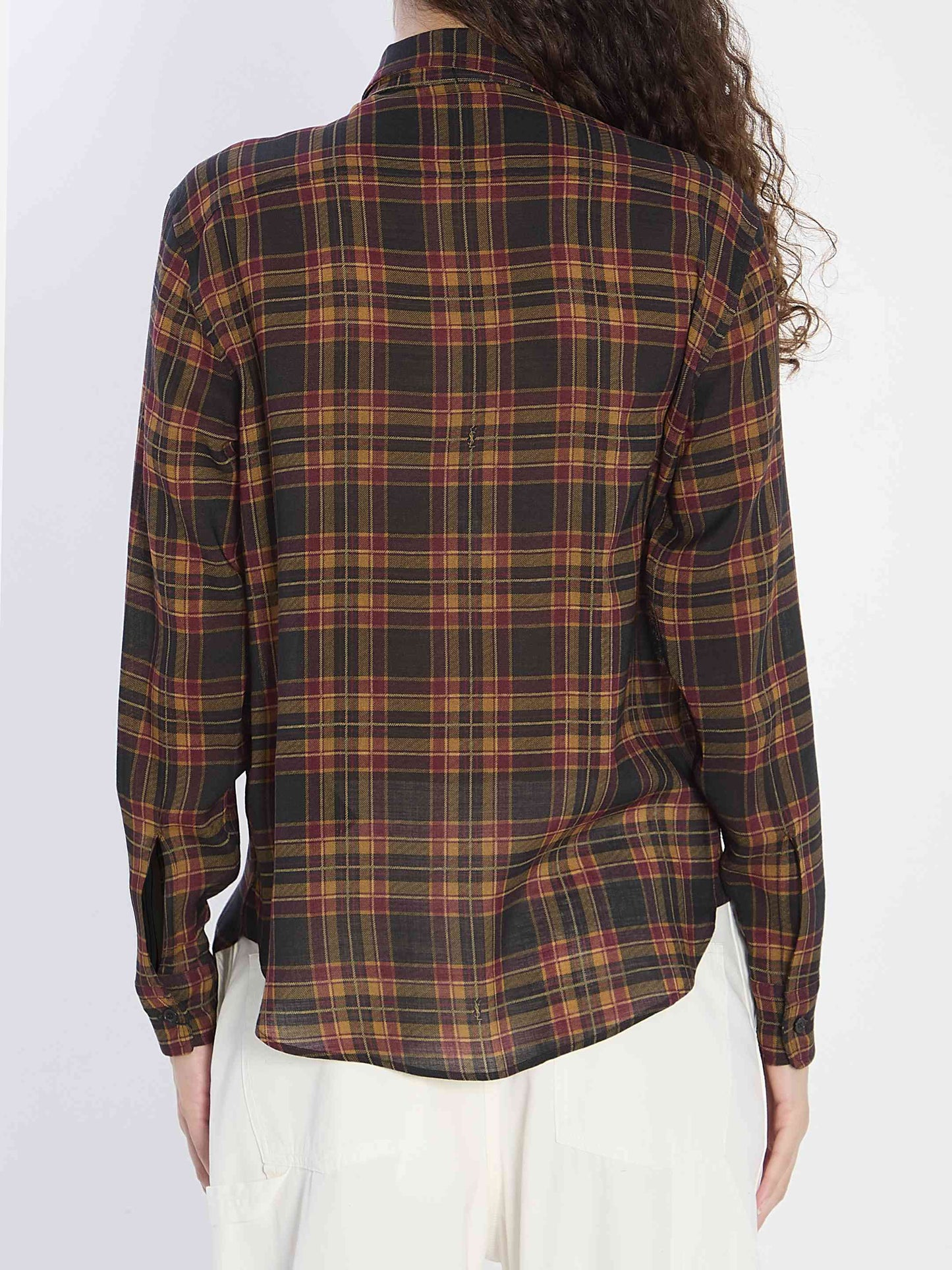 Saint Laurent Women Lavallière Cassandre Shirt