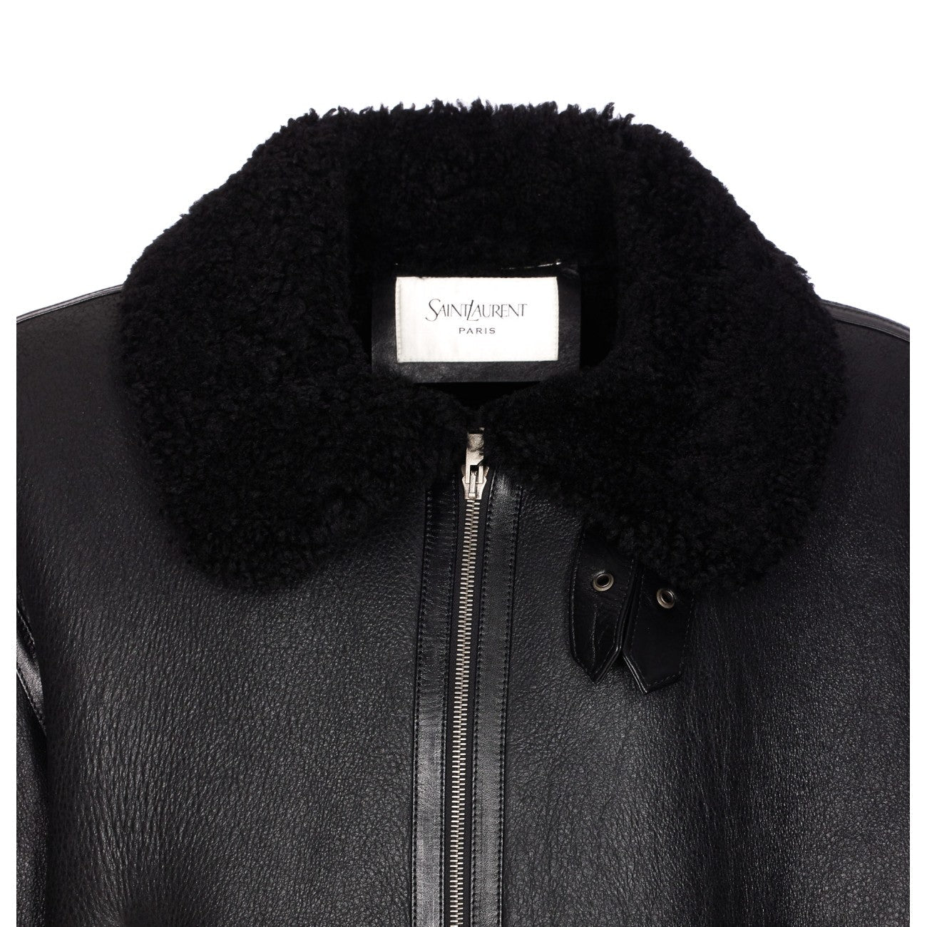 Saint Laurent Men Leather Bomber