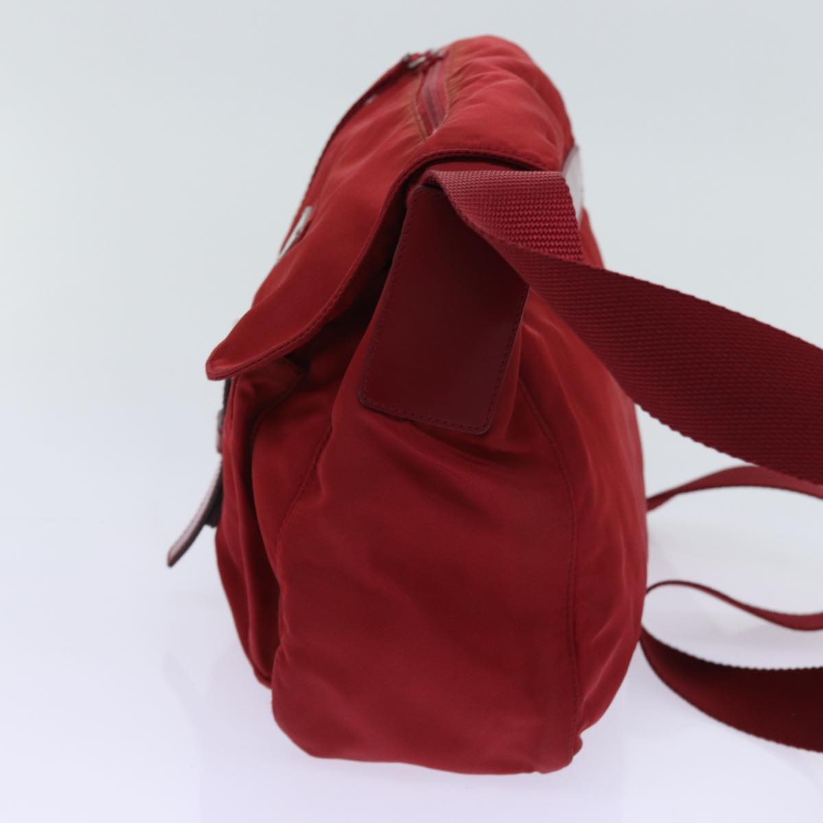 PRADA Shoulder Bag Nylon Red mr020