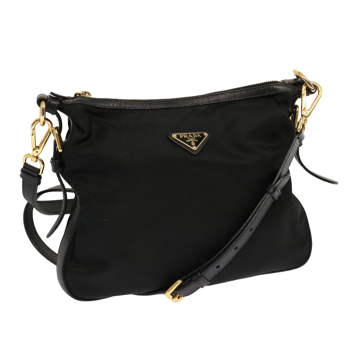 PRADA Shoulder Bag Nylon Black mr061