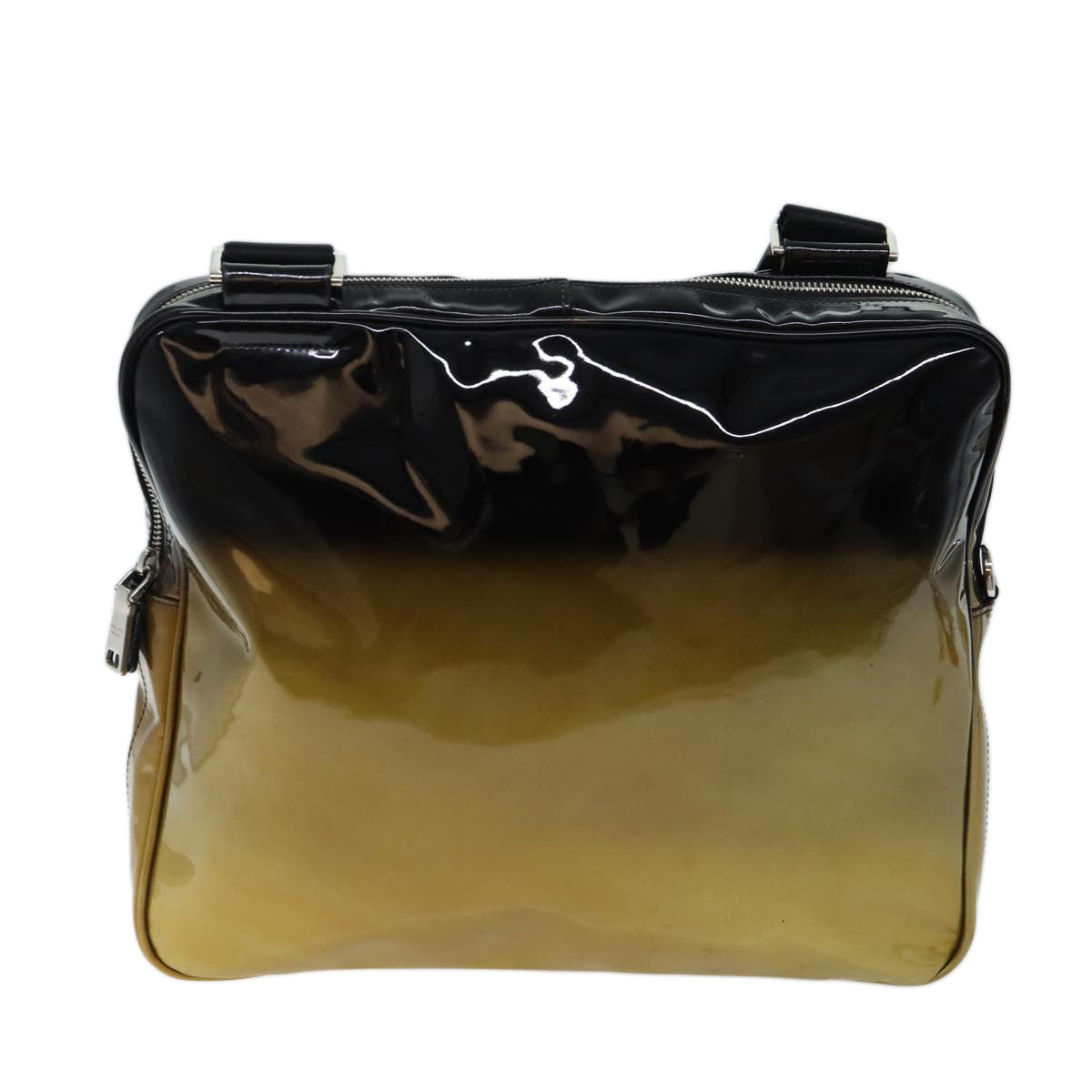 PRADA Shoulder Bag Patent leather Black mr104