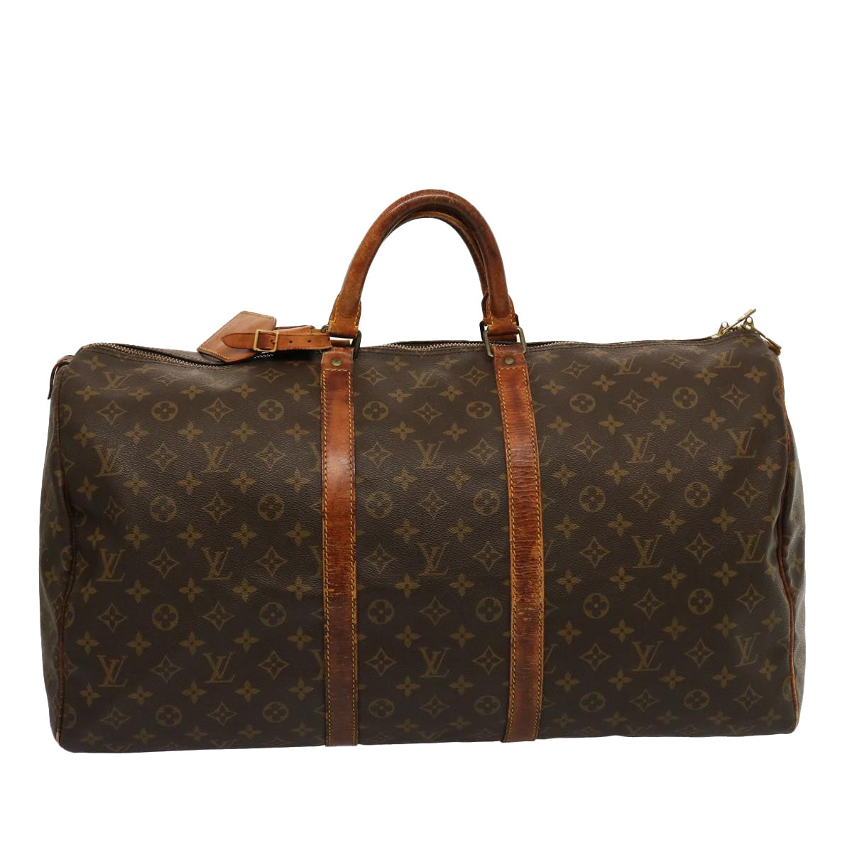 LOUIS VUITTON Monogram Keepall 55 Boston Bag M41424 LV mr178