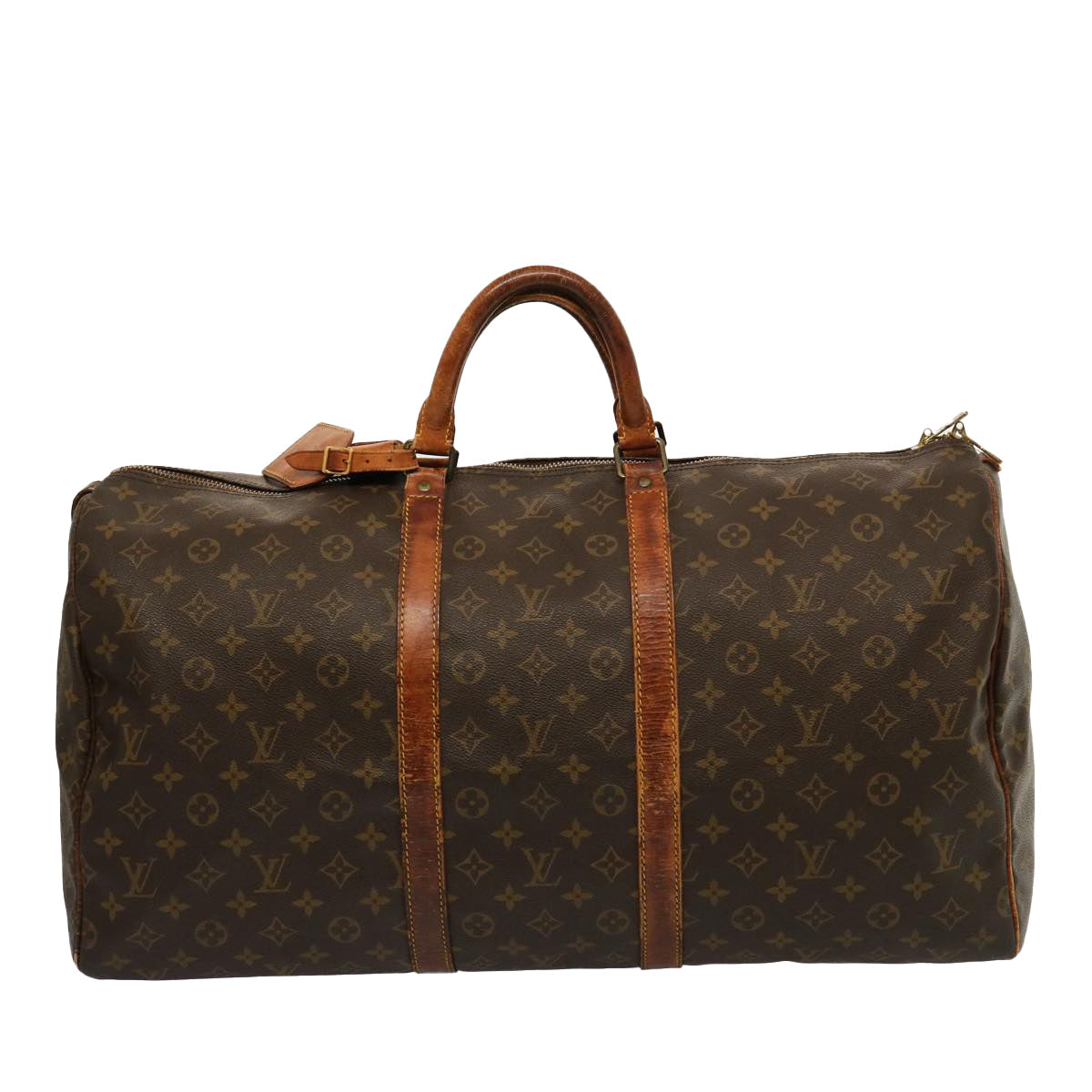 LOUIS VUITTON Monogram Keepall 55 Boston Bag M41424 LV mr178