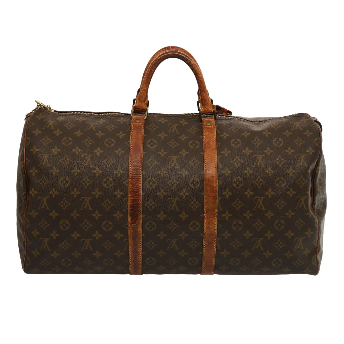 LOUIS VUITTON Monogram Keepall 55 Boston Bag M41424 LV mr178