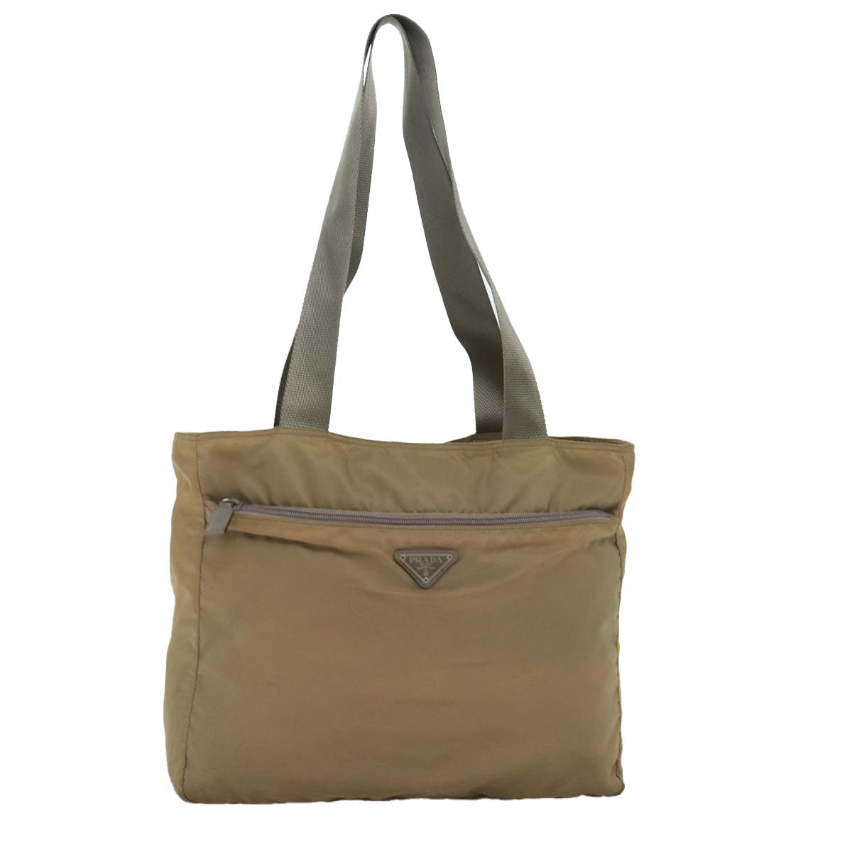 PRADA Tote Bag Nylon Beige mr185