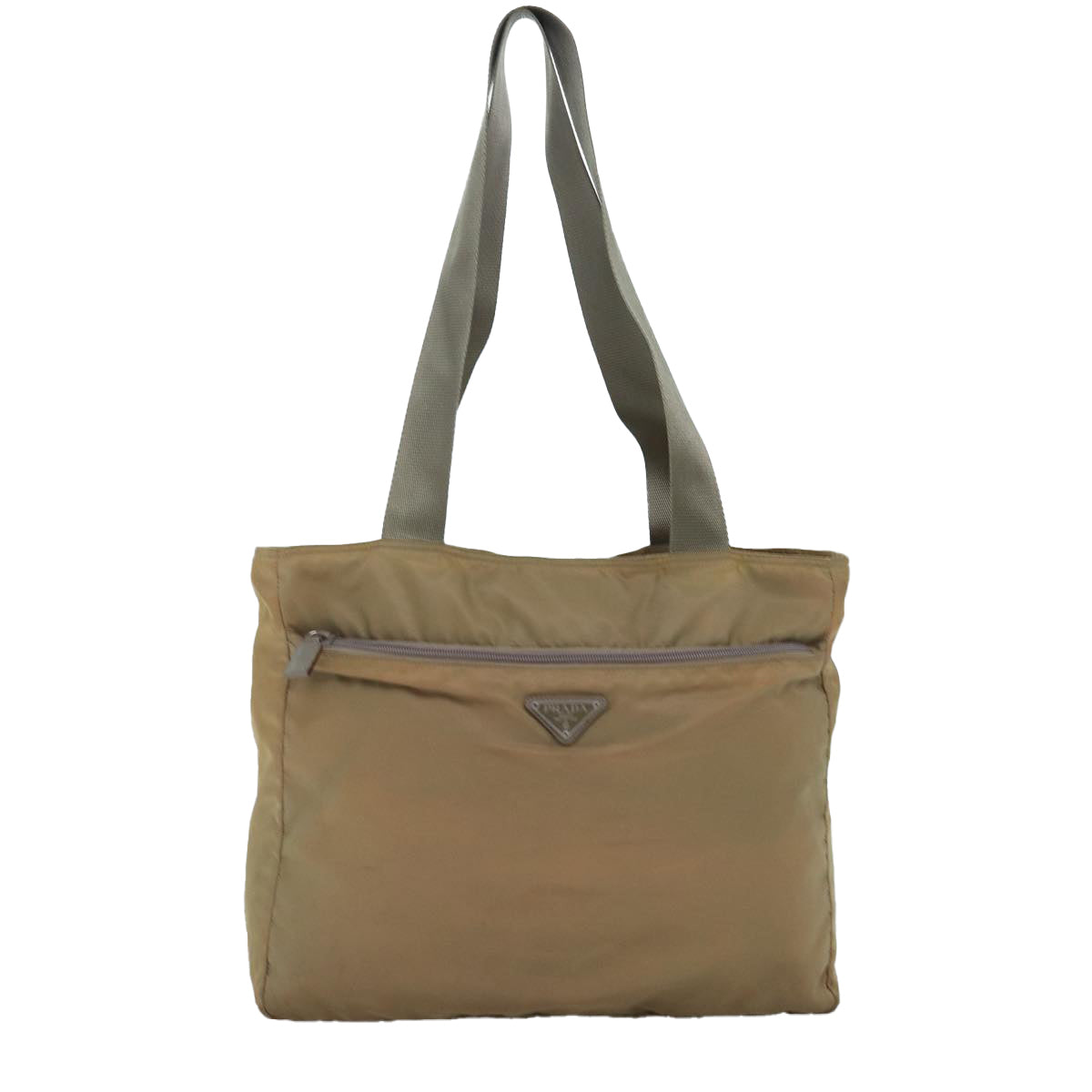 PRADA Tote Bag Nylon Beige mr185