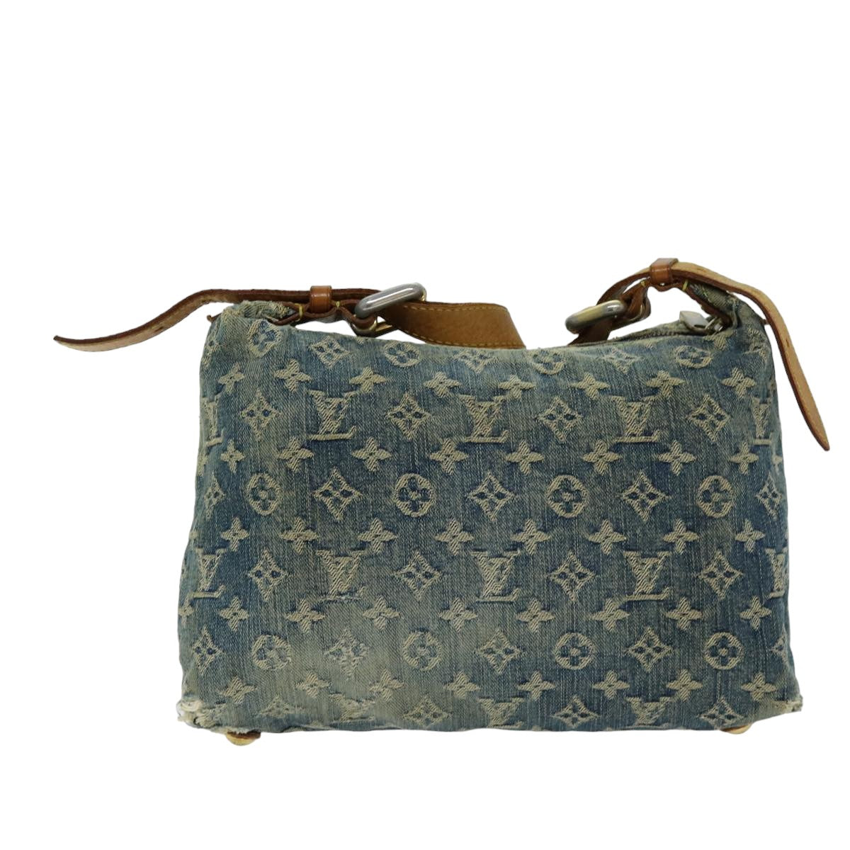 LOUIS VUITTON Monogram denim Buggy PM Shoulder Bag Blue M95049 LV mr216
