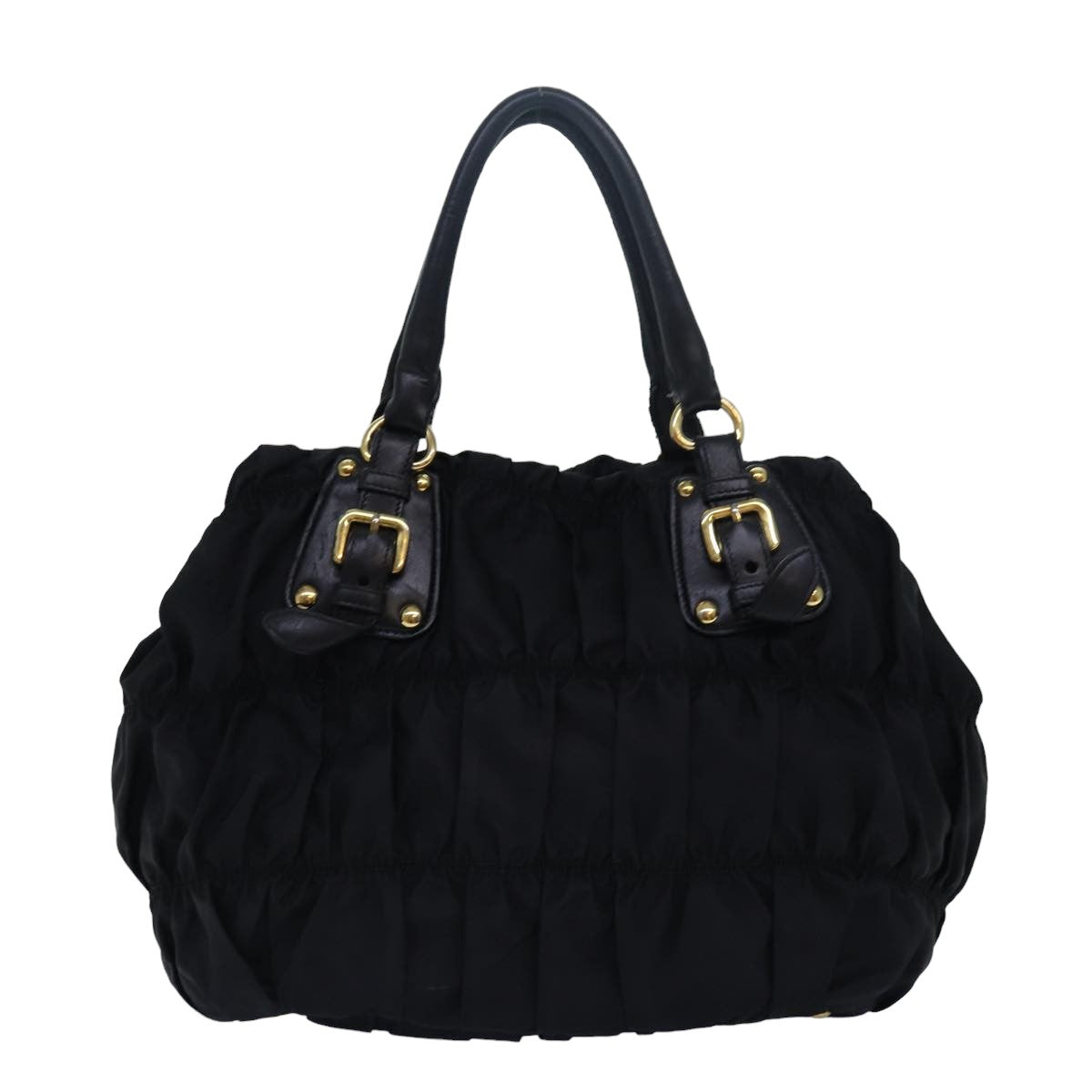 PRADA Hand Bag Nylon Black mr281