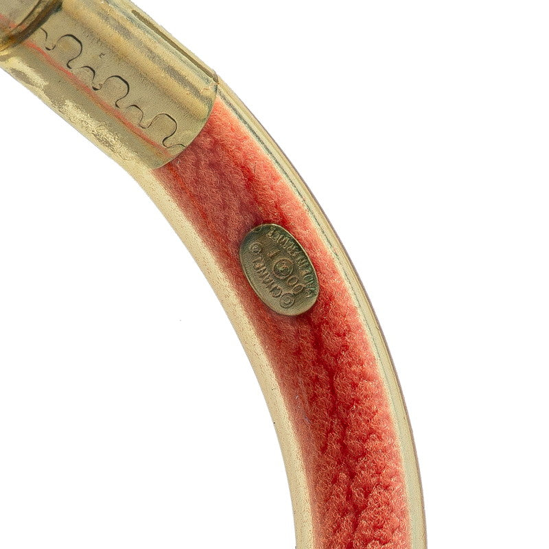 Chanel Pink Gold Vinyl Metal Bracelet