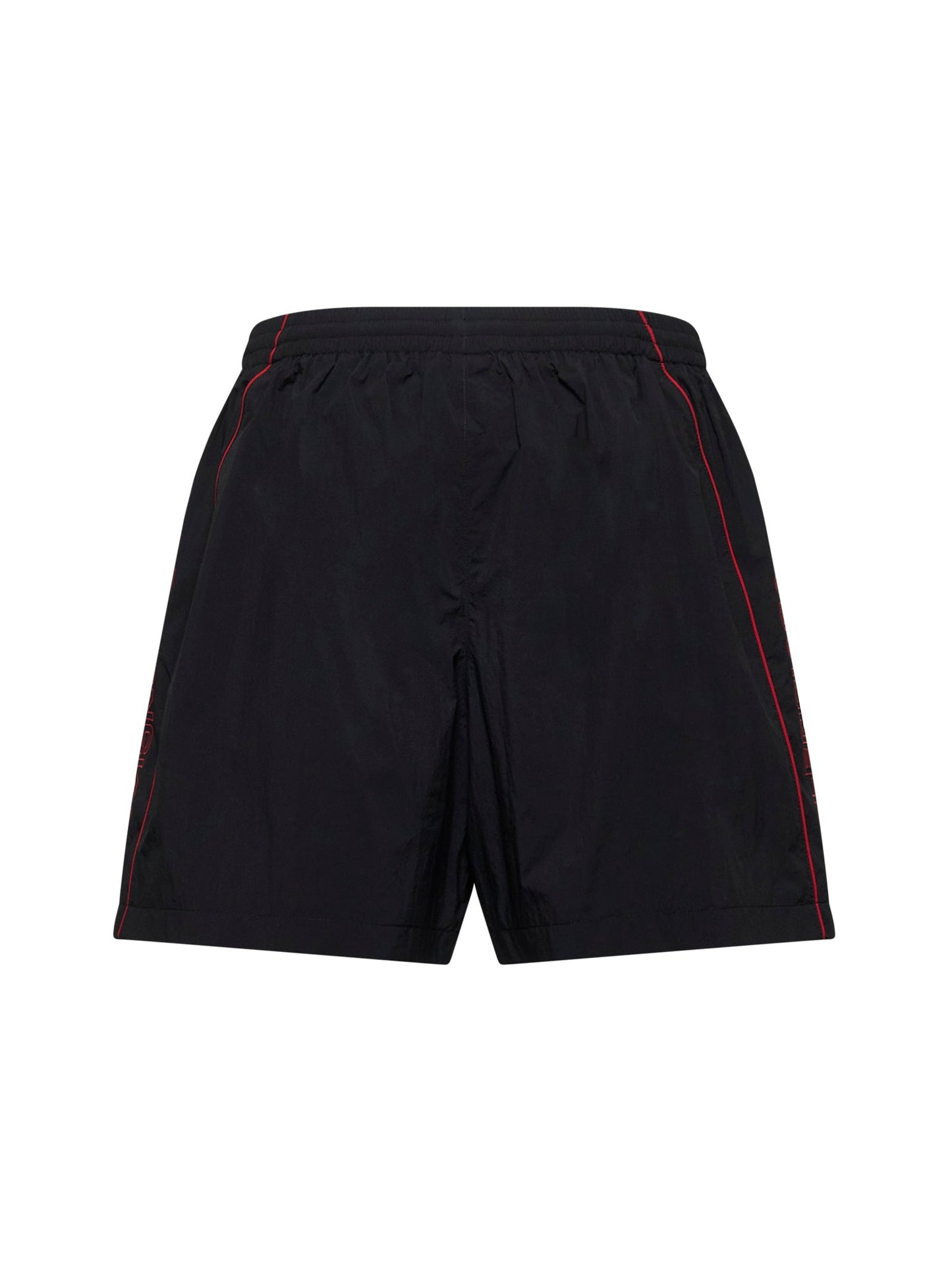 Balenciaga Men Black Logo Embroidery Tracksuit Shorts