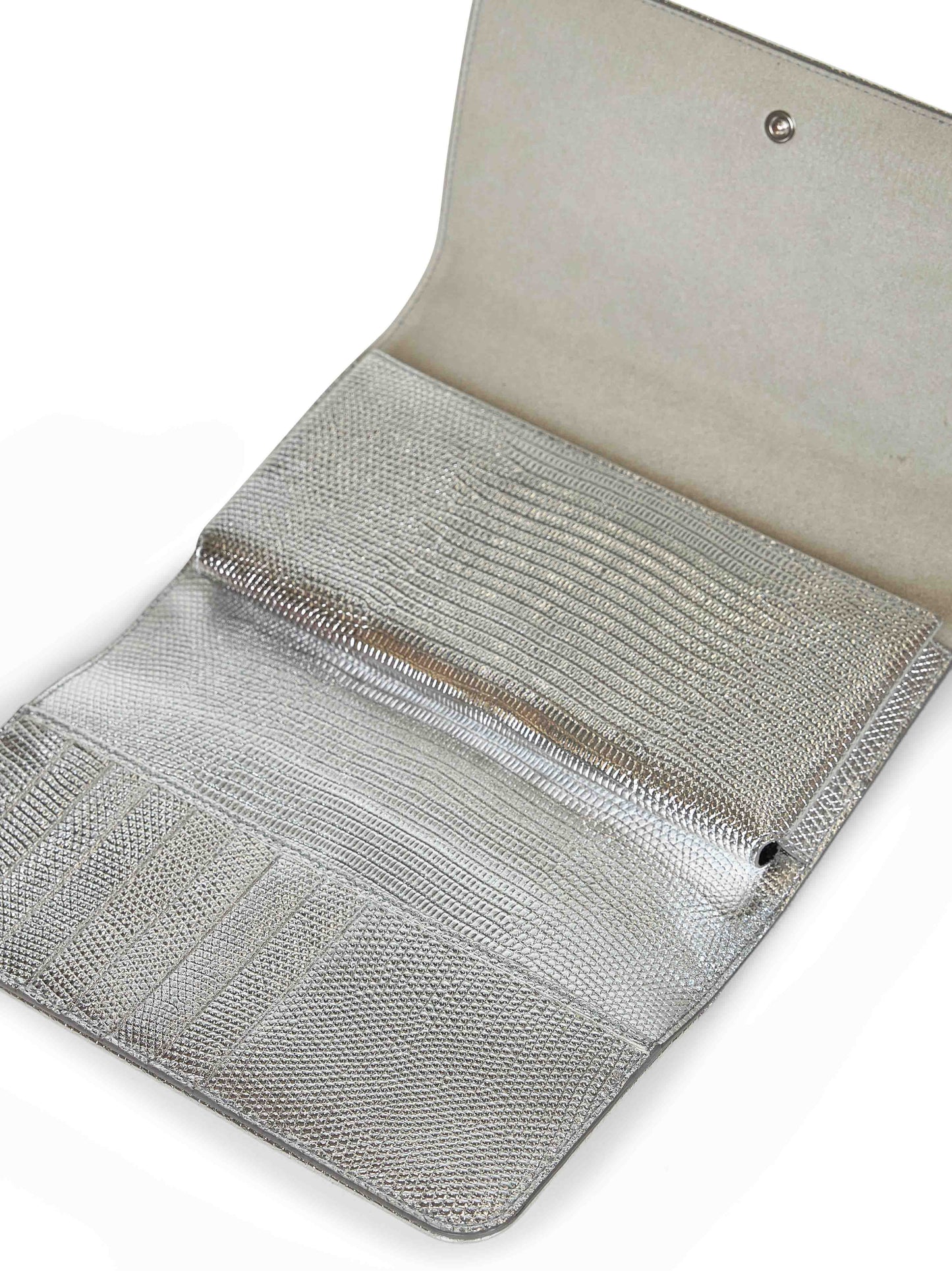 Dolce & Gabbana Women Silver Phone Bag With Shoulder Strap